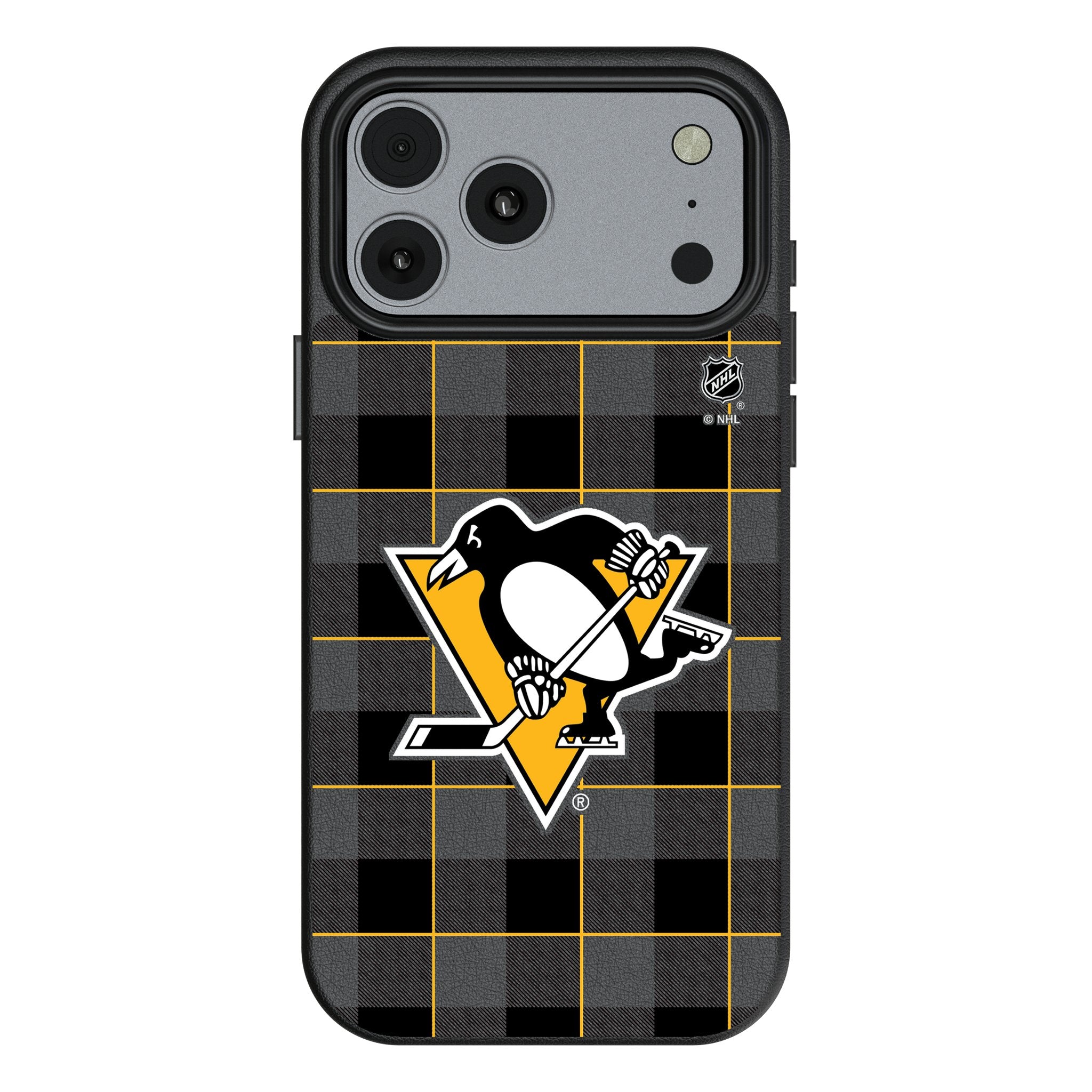 Pittsburgh Penguins Plaid MagSafe Compatible Phone Case for Apple iPhone 17 Series