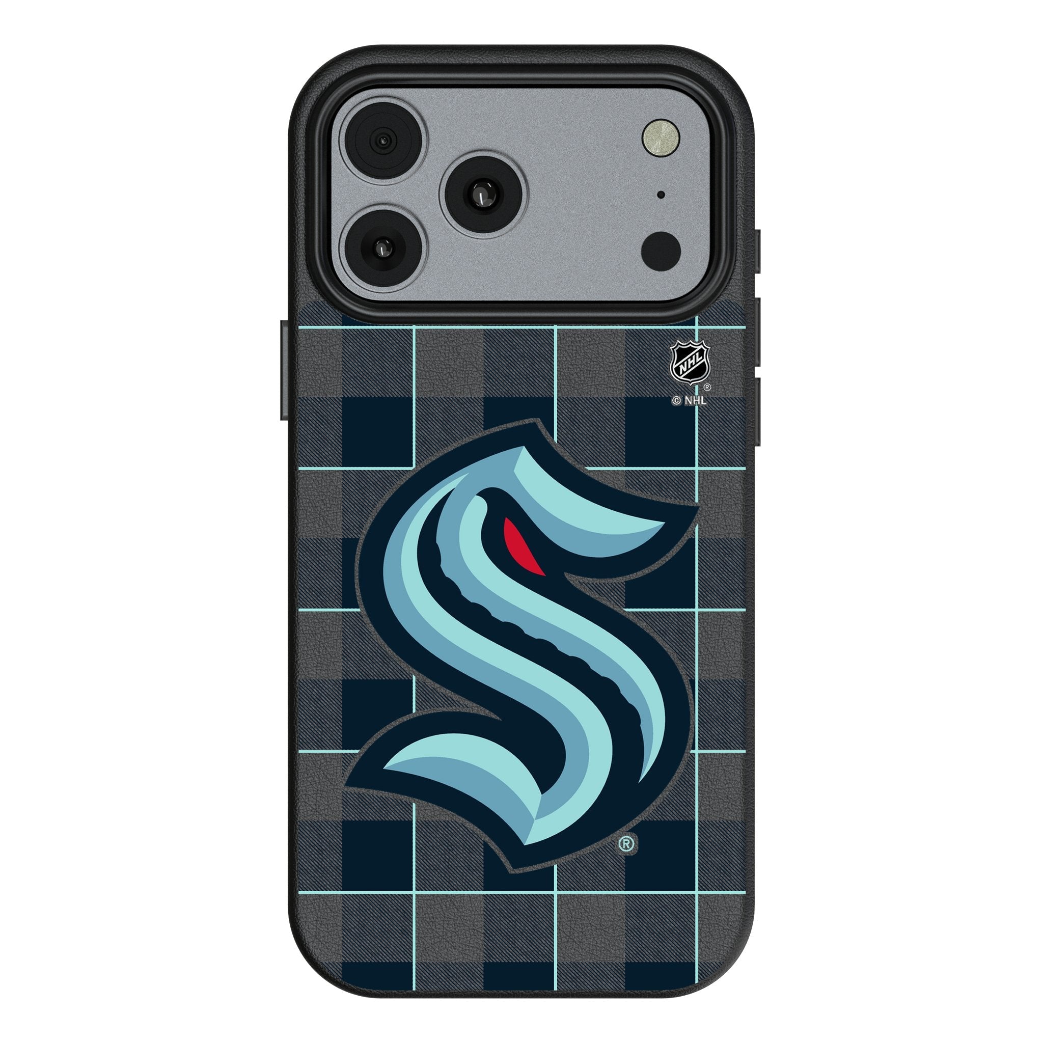 Seattle Kraken Plaid MagSafe Compatible Phone Case for Apple iPhone 17 Series