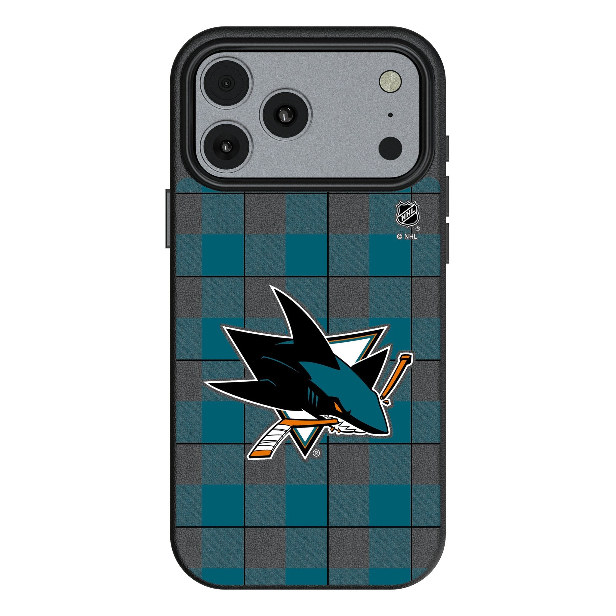 San Jose Sharks Plaid MagSafe Compatible Phone Case for Apple iPhone 17 Series
