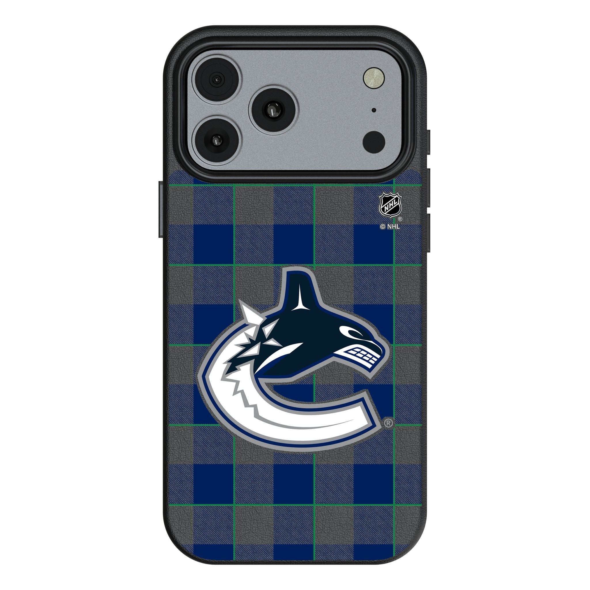 Vancouver Canucks Plaid MagSafe Compatible Phone Case for Apple iPhone 17 Series