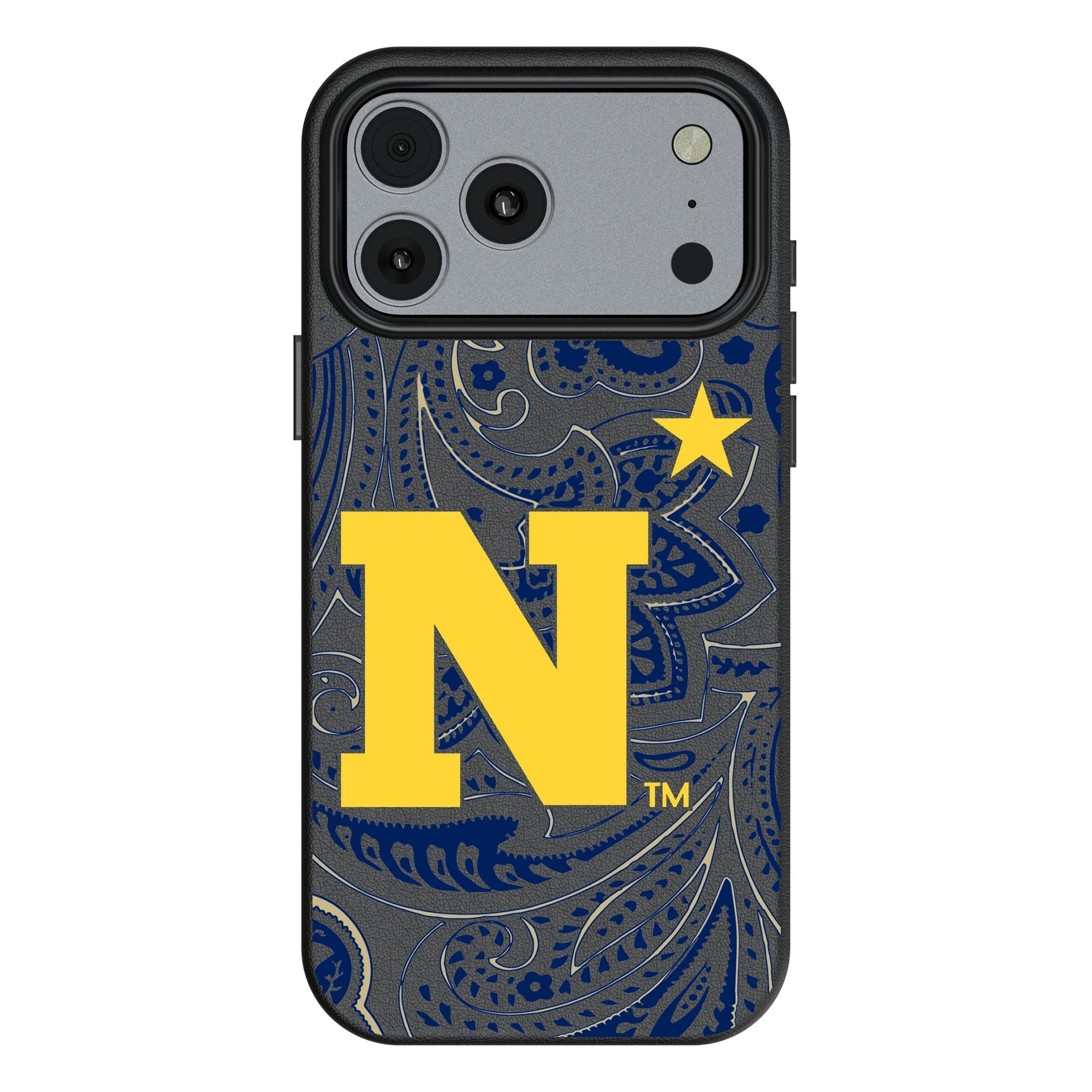 United State Naval Academy Midshipmen Paisley MagSafe Compatible Phone Case for Apple iPhone 17 Series