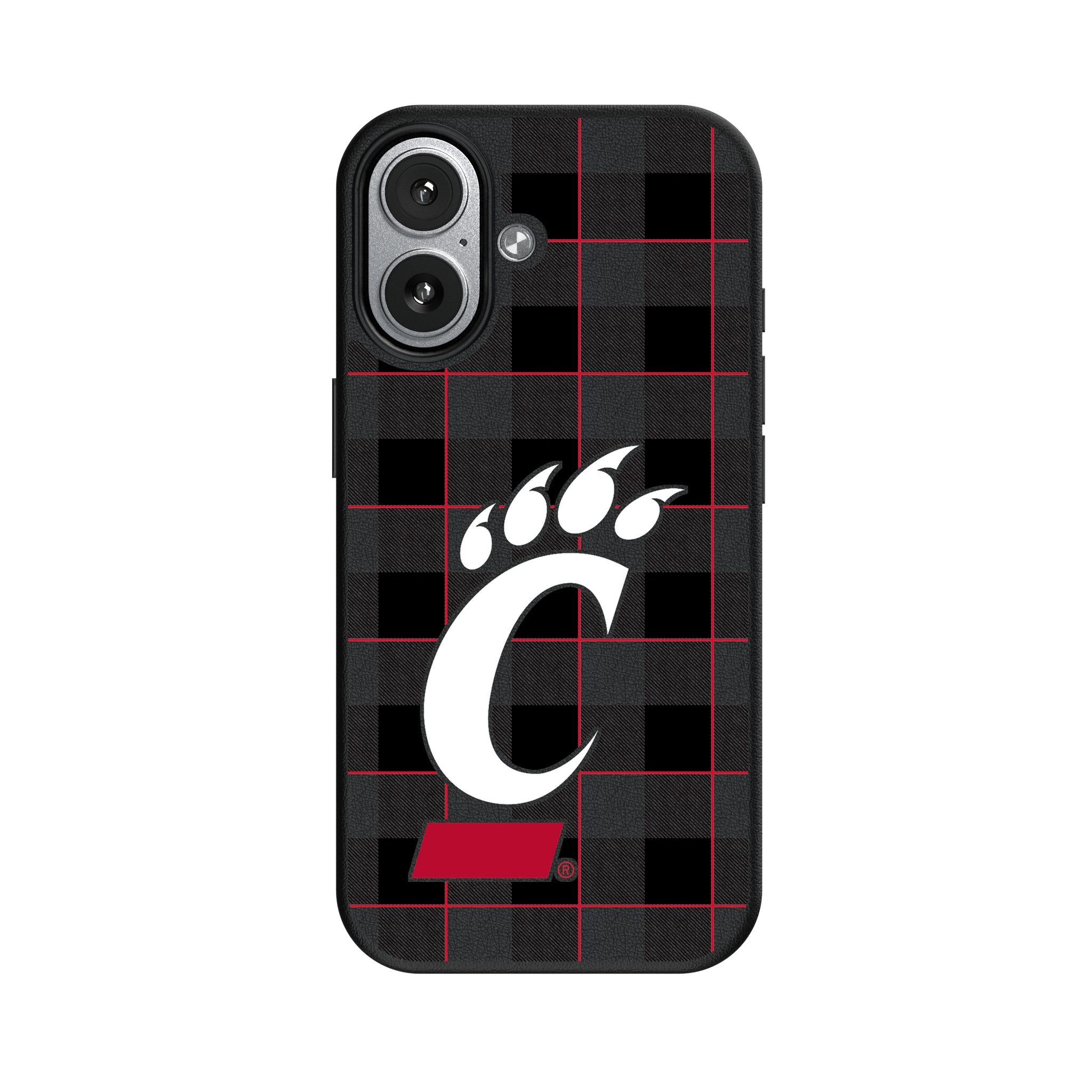 University of Cincinnati Bearcats Plaid MagSafe Compatible Phone Case for Apple iPhone 17 Series
