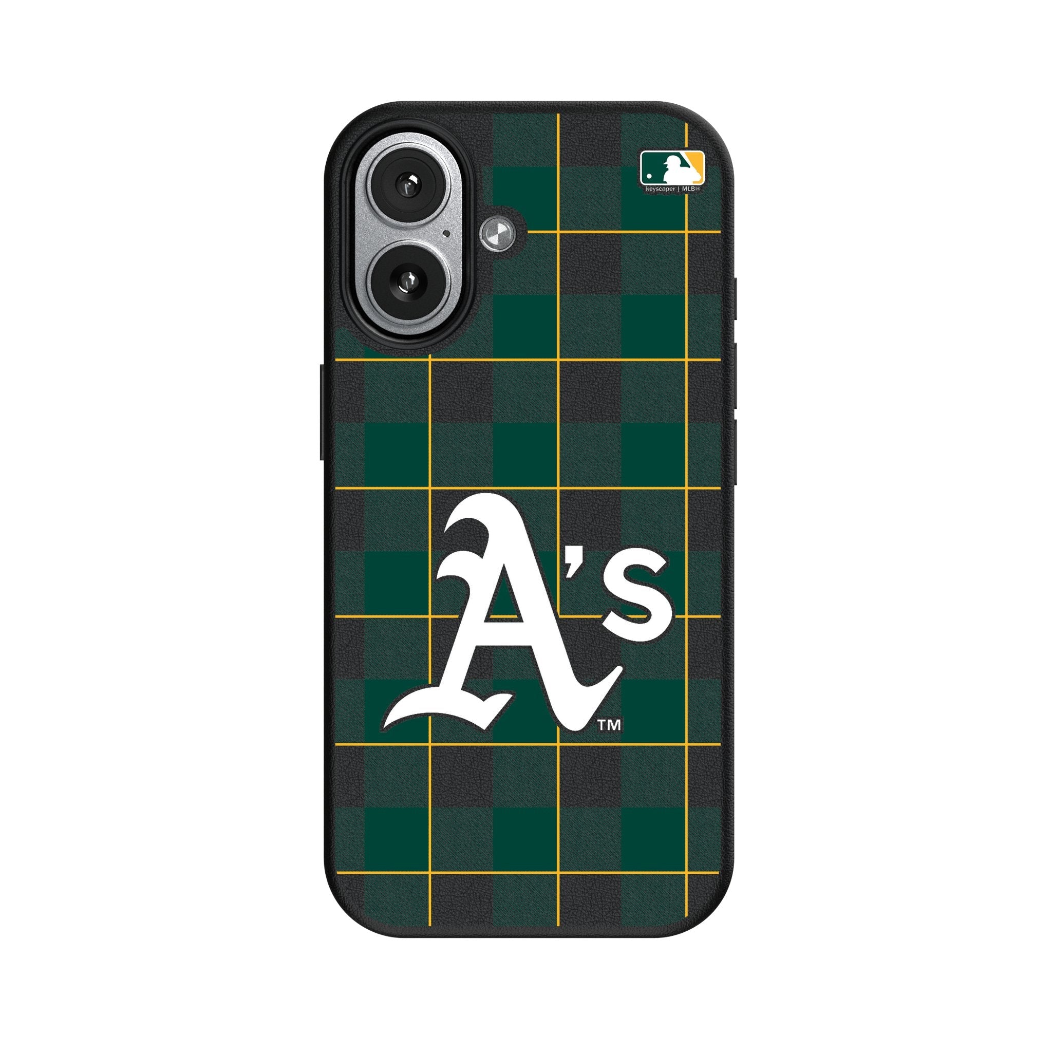 Oakland Athletics Plaid MagSafe Compatible Phone Case for Apple iPhone 17 Series 4
