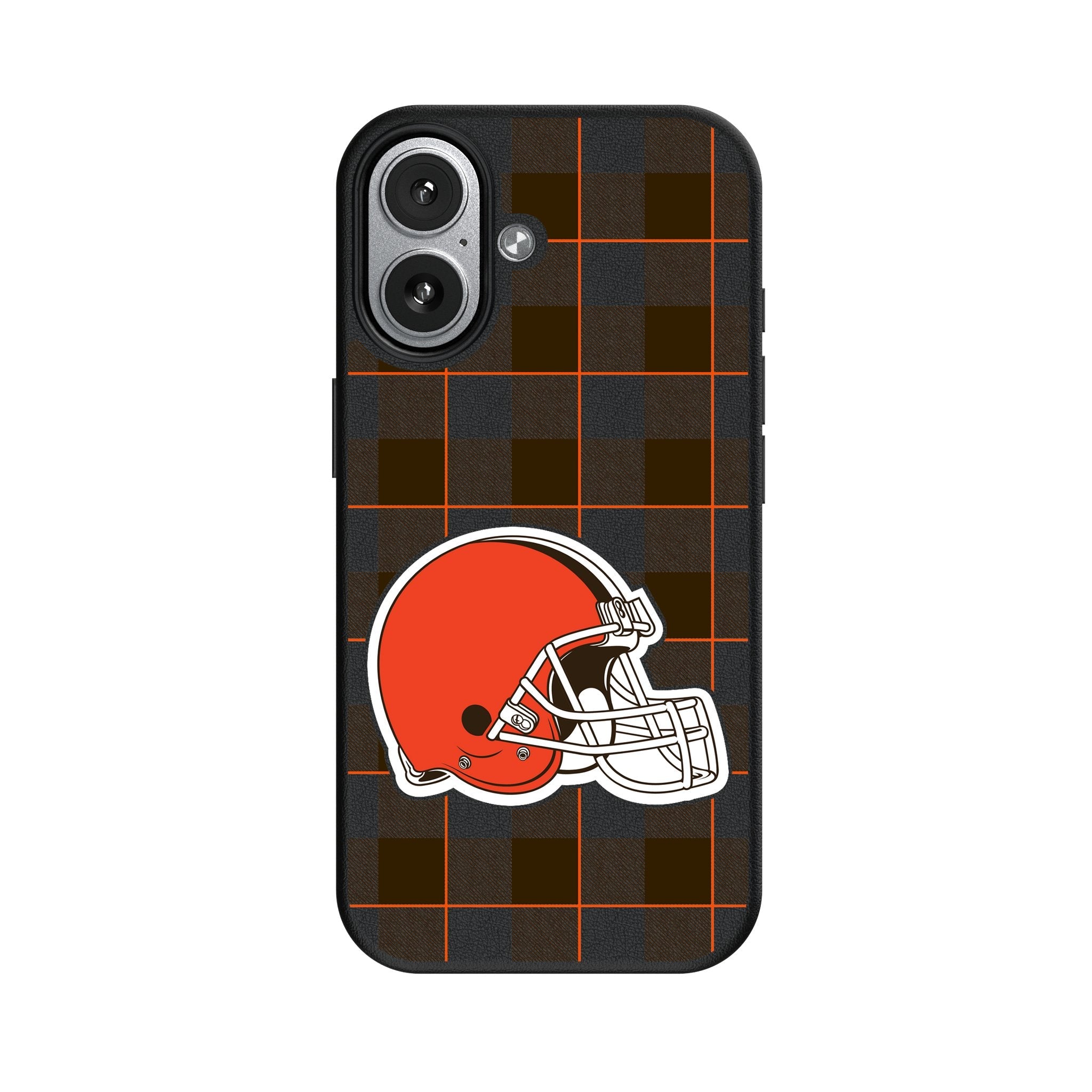 Cleveland Browns Plaid MagSafe Compatible Phone Case for Apple iPhone 17 Series 4