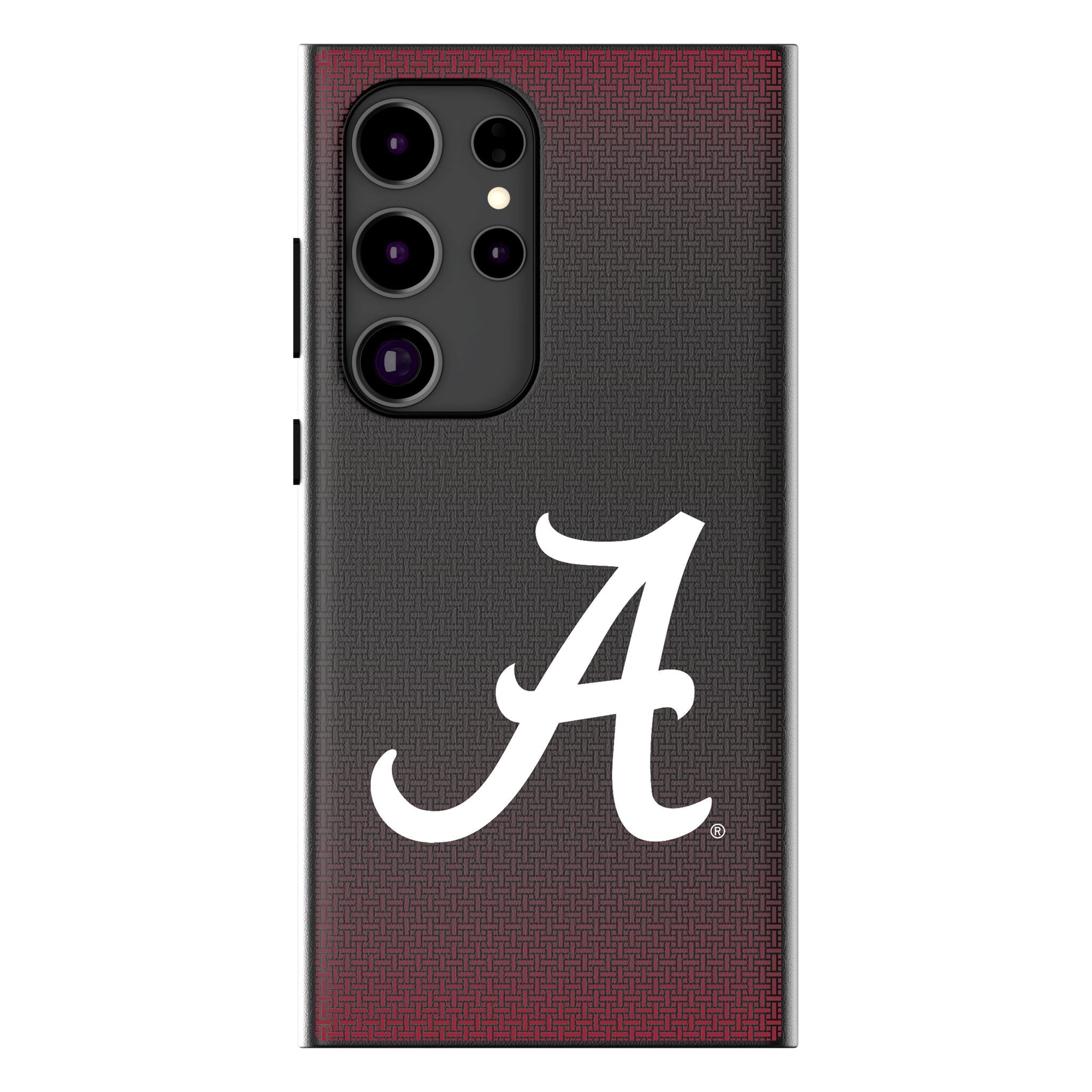 University of Alabama Crimson Tide Script A Linen MagSafe Compatible Phone Case for Samsung Galaxy