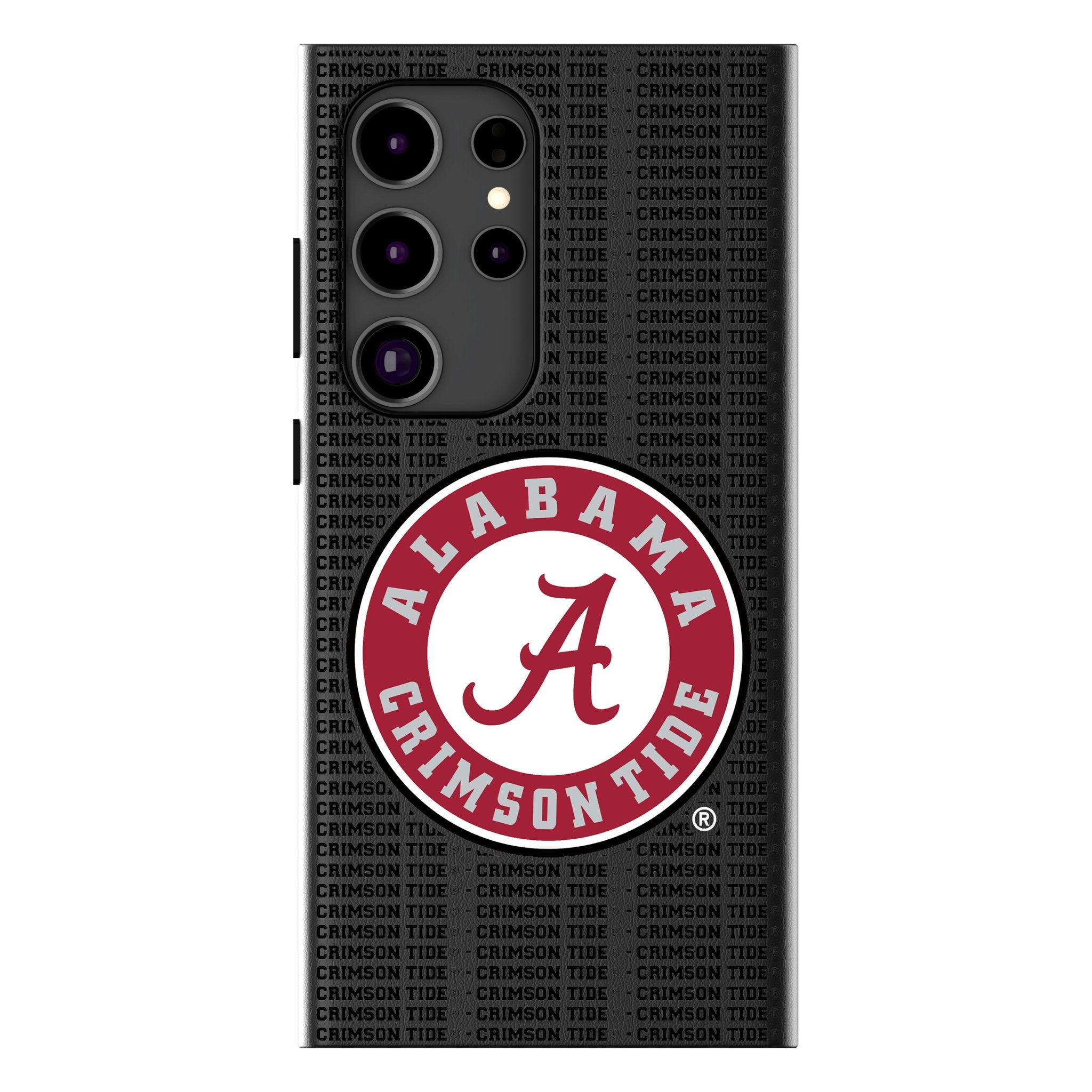 University of Alabama Crimson Tide Text Backdrop MagSafe Compatible Phone Case for Samsung Galaxy 1