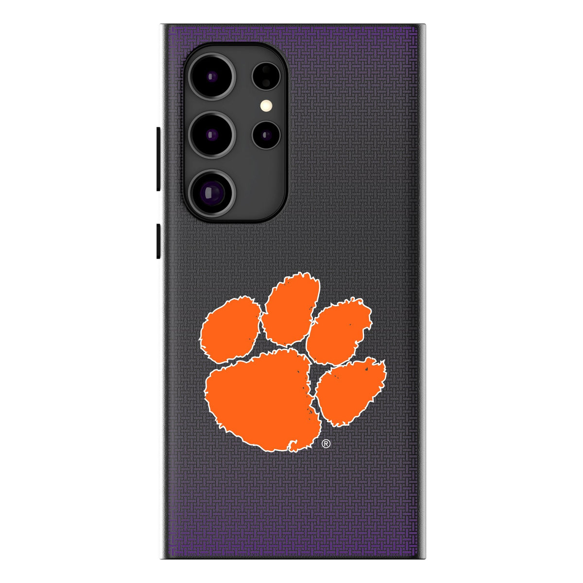 Clemson University Tigers Linen MagSafe Compatible Phone Case for Samsung Galaxy 1