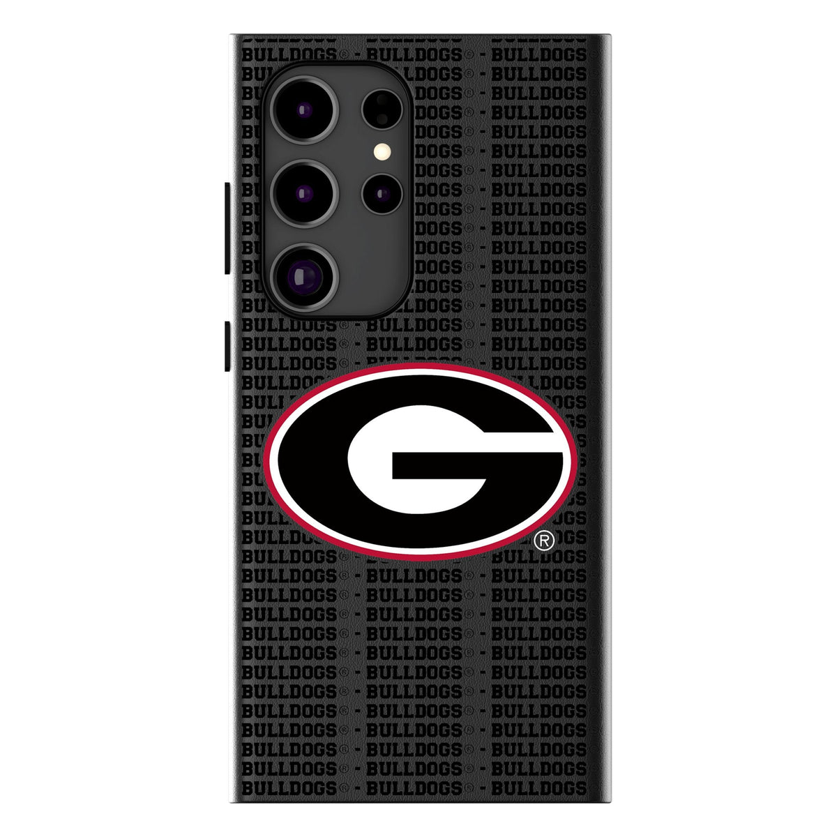 University of Georgia Bulldogs Text Backdrop MagSafe Compatible Phone Case for Samsung Galaxy 1