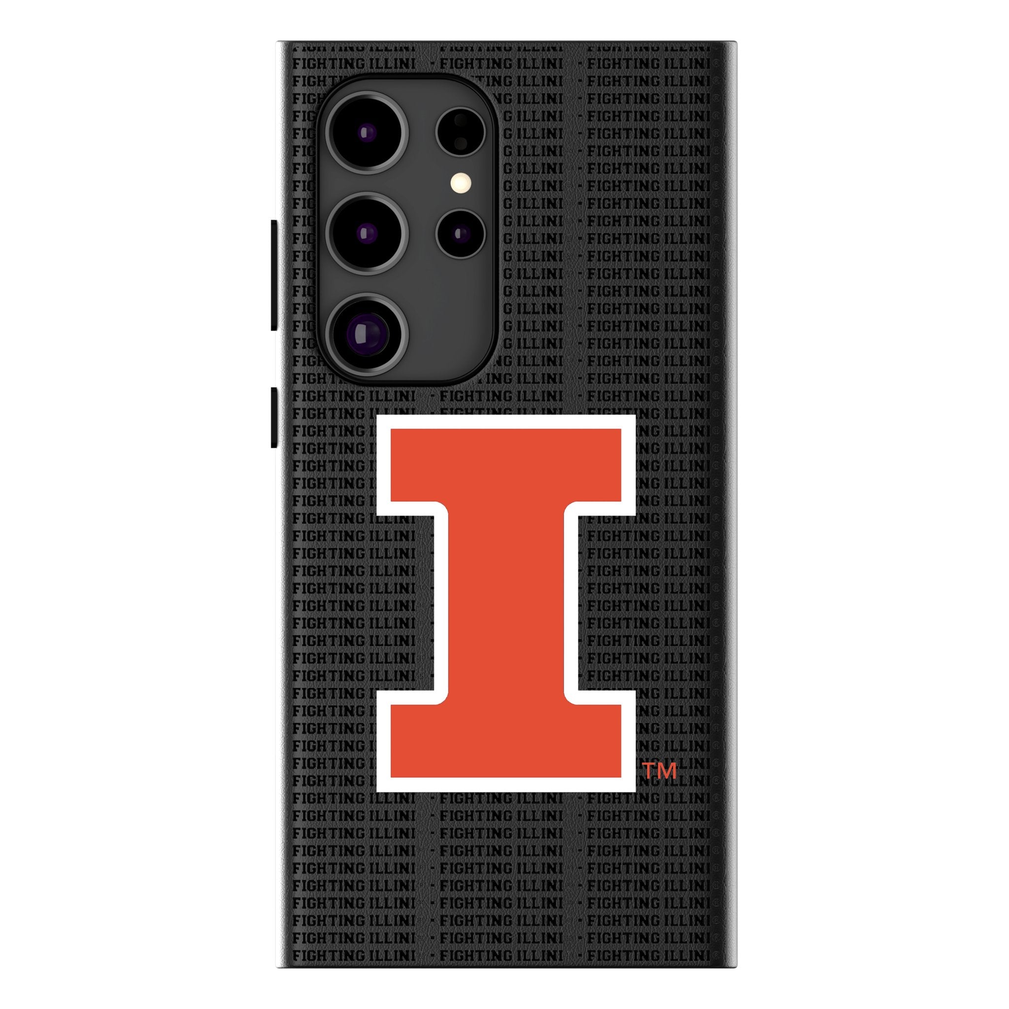 University of Illinois Fighting Illini Text Backdrop MagSafe Compatible Phone Case for Samsung Galaxy