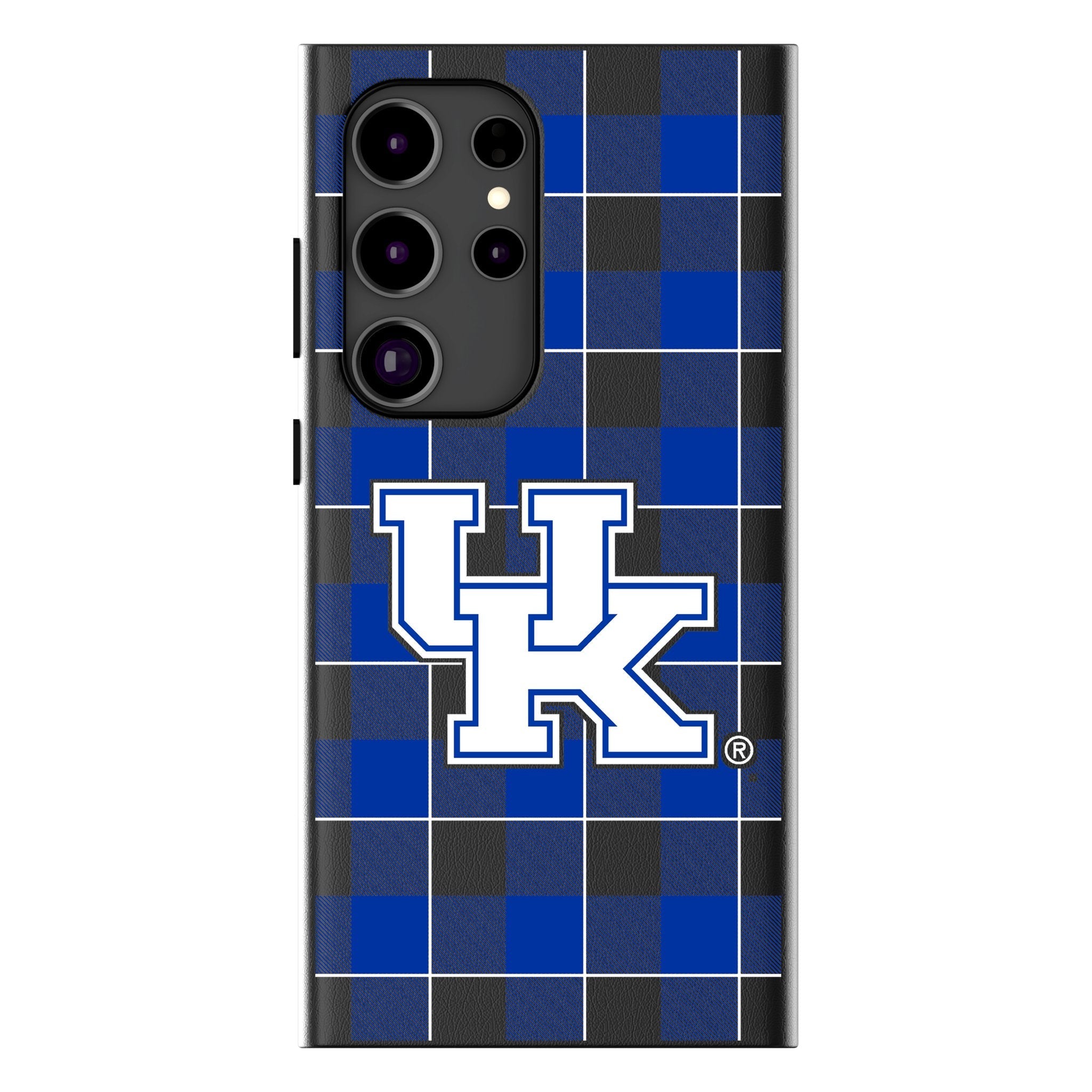 University of Kentucky Wildcats Plaid MagSafe Compatible Phone Case for Samsung Galaxy