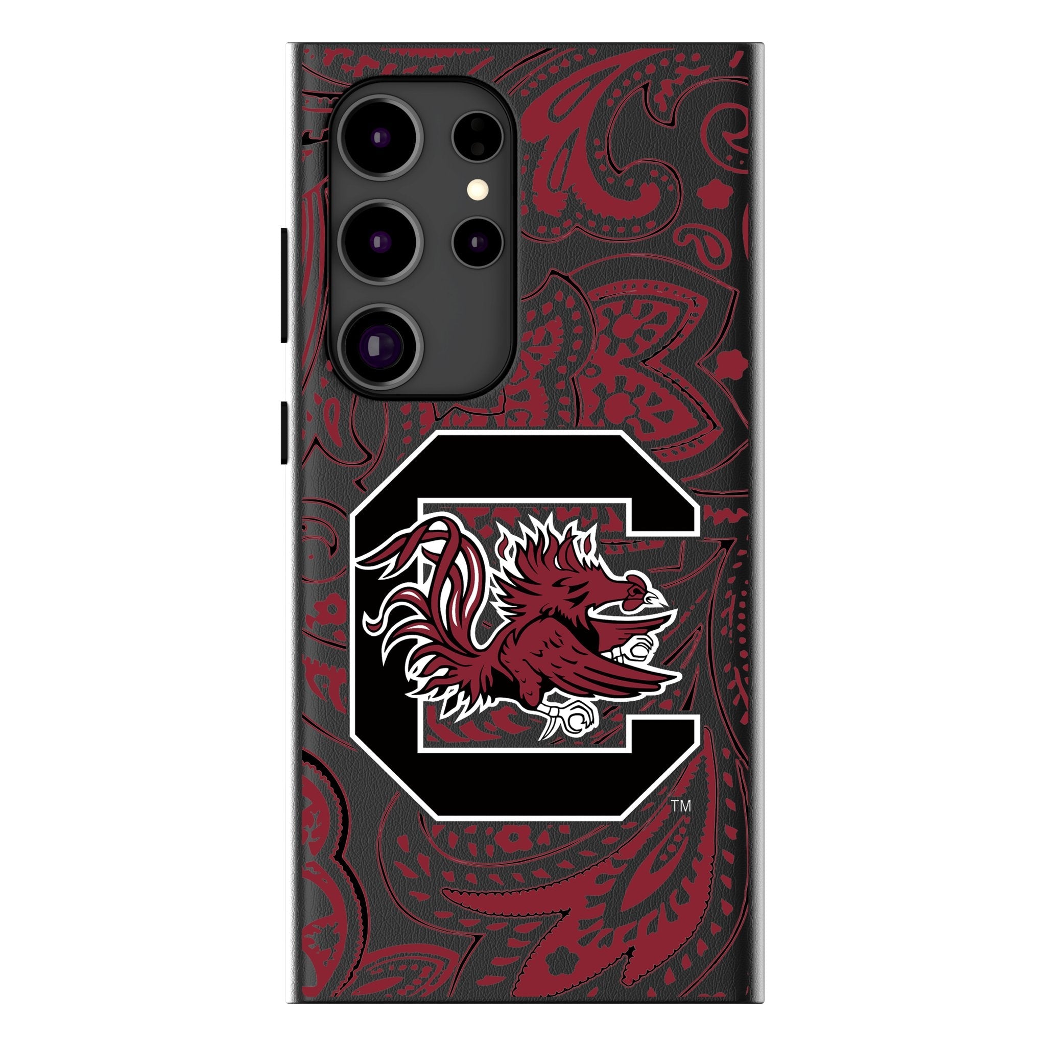University of South Carolina Gamecocks Paisley MagSafe Compatible Phone Case for Samsung Galaxy