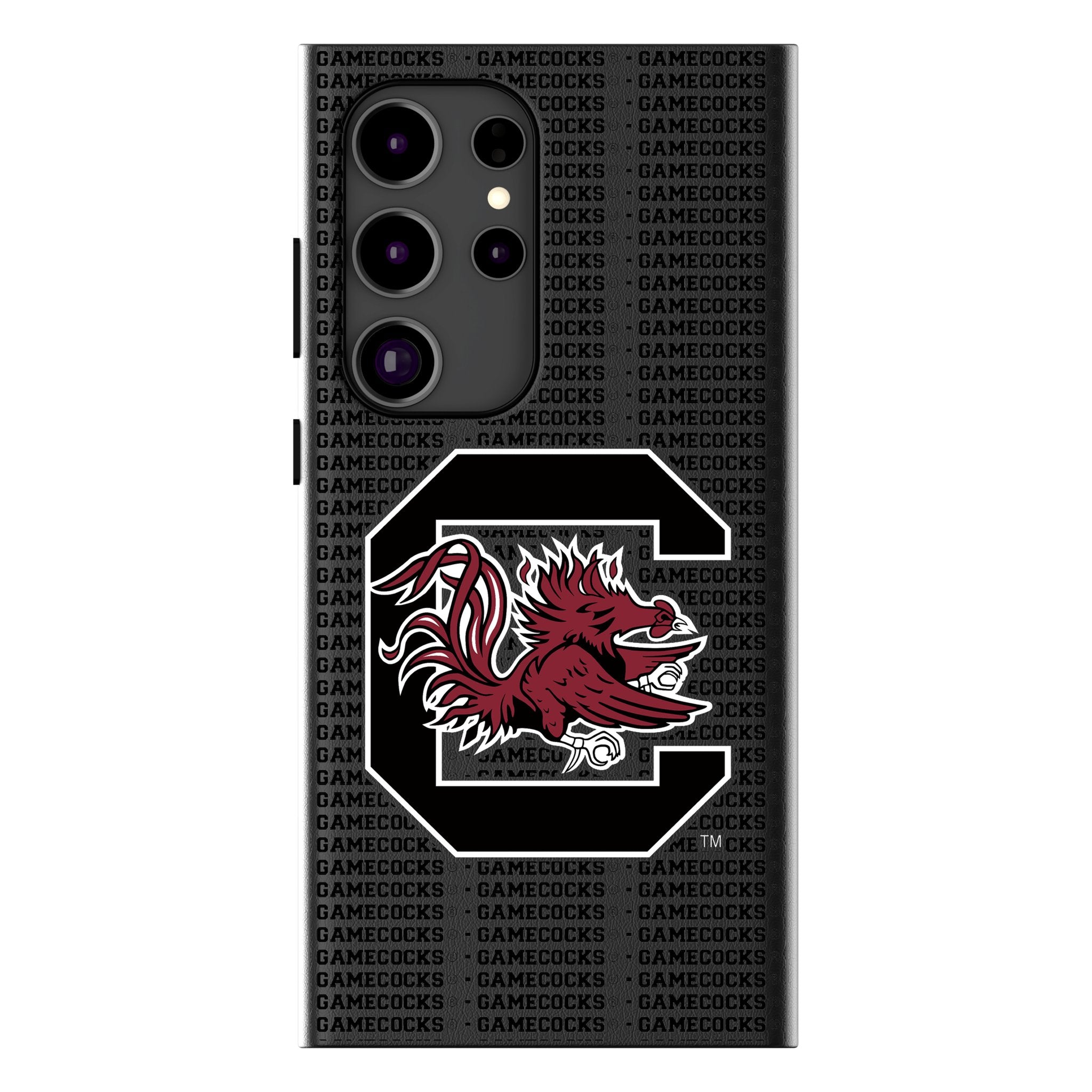 University of South Carolina Gamecocks Text Backdrop MagSafe Compatible Phone Case for Samsung Galaxy