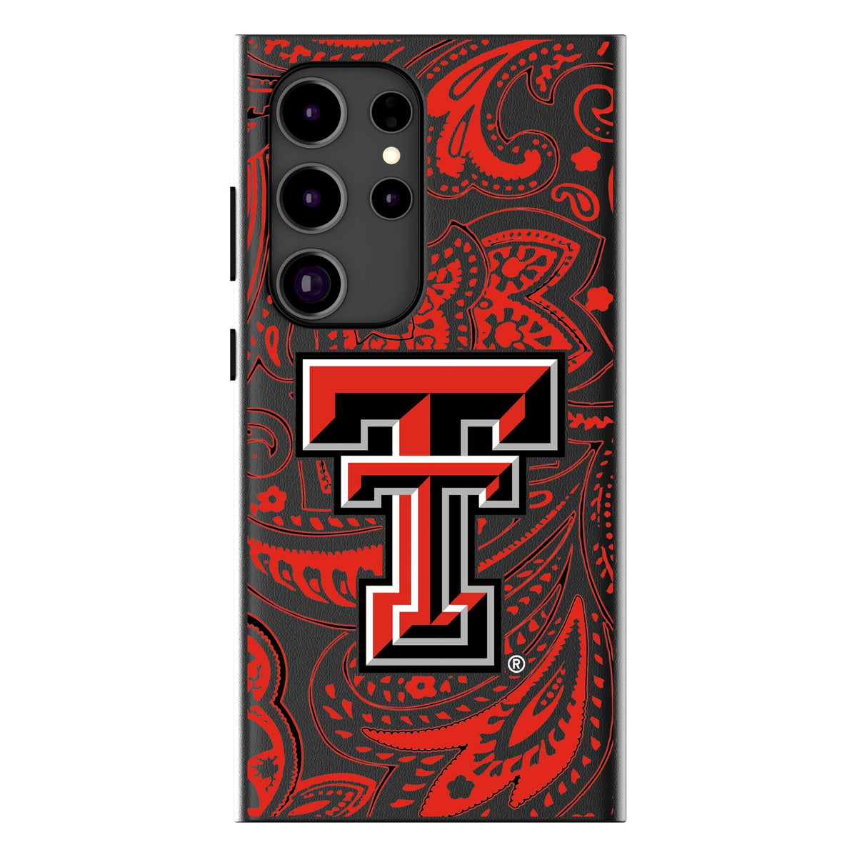 Texas Tech Red Raiders Paisley MagSafe Compatible Phone Case for Samsung Galaxy