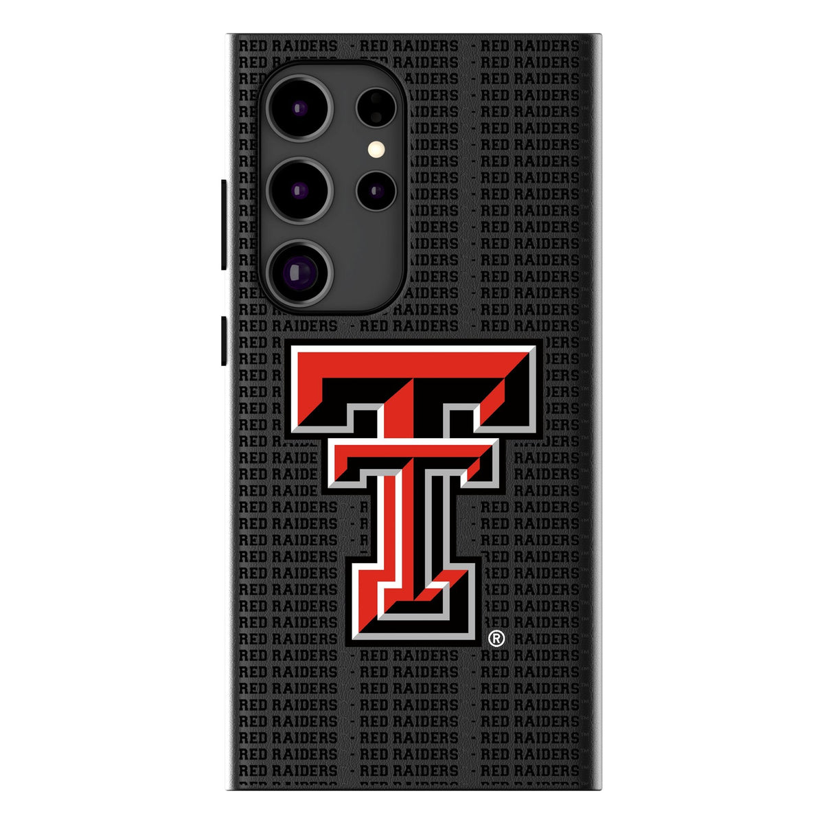 Texas Tech Red Raiders Text Backdrop MagSafe Compatible Phone Case for Samsung Galaxy