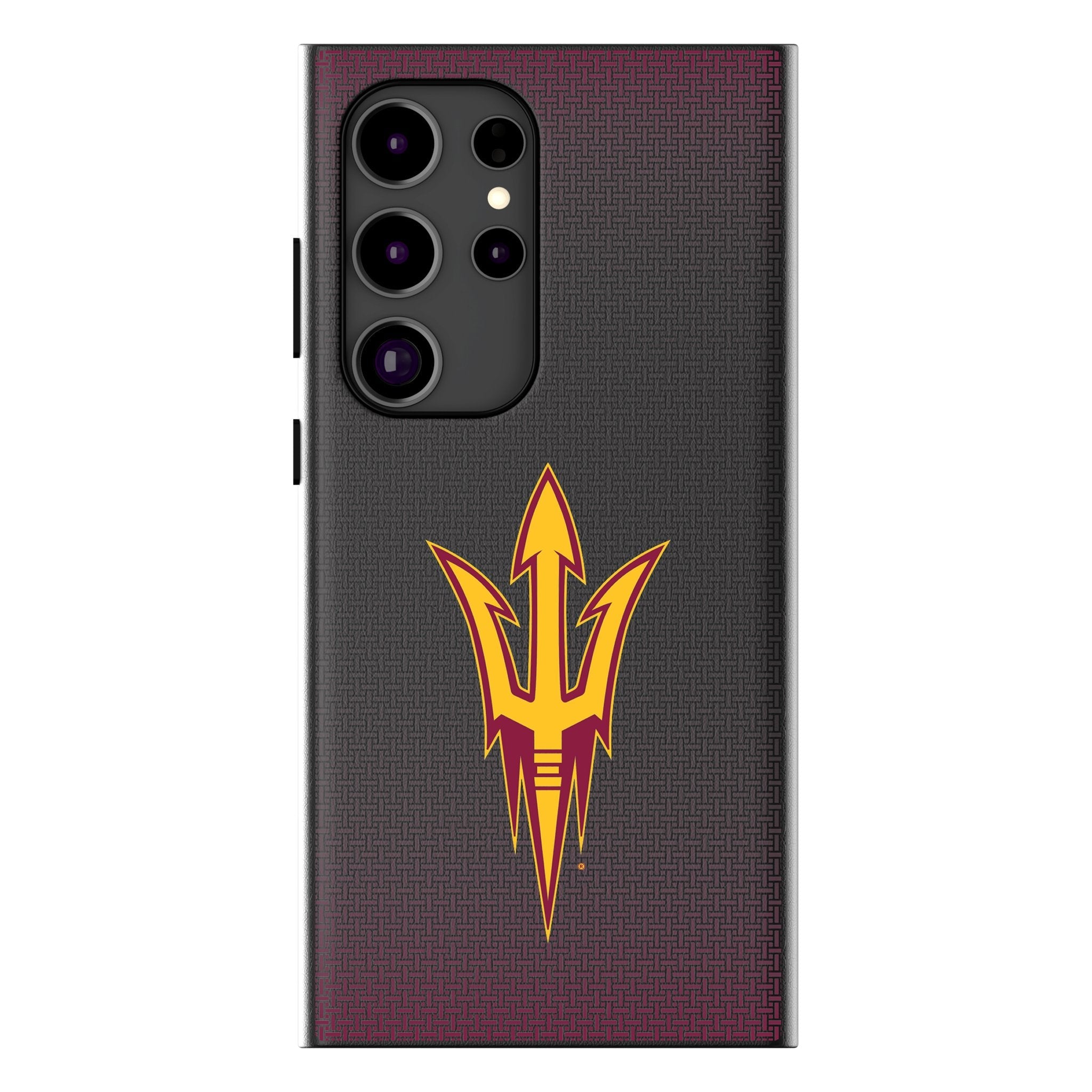 Arizona State University Sun Devils Linen MagSafe Compatible Phone Case for Samsung Galaxy 1