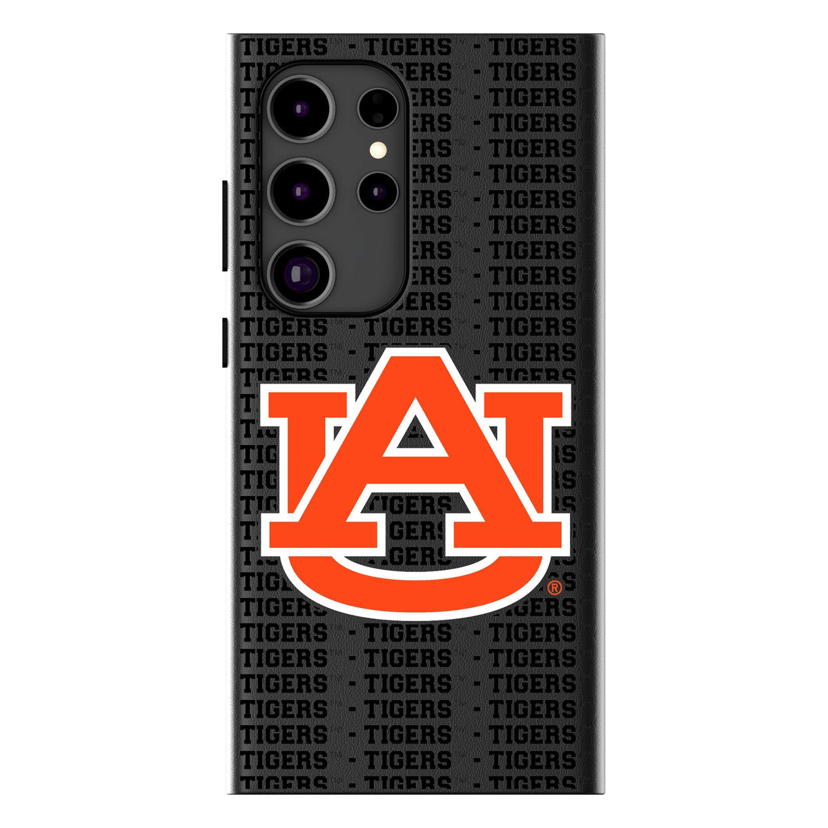 University of Auburn Tigers Text Backdrop MagSafe Compatible Phone Case for Samsung Galaxy