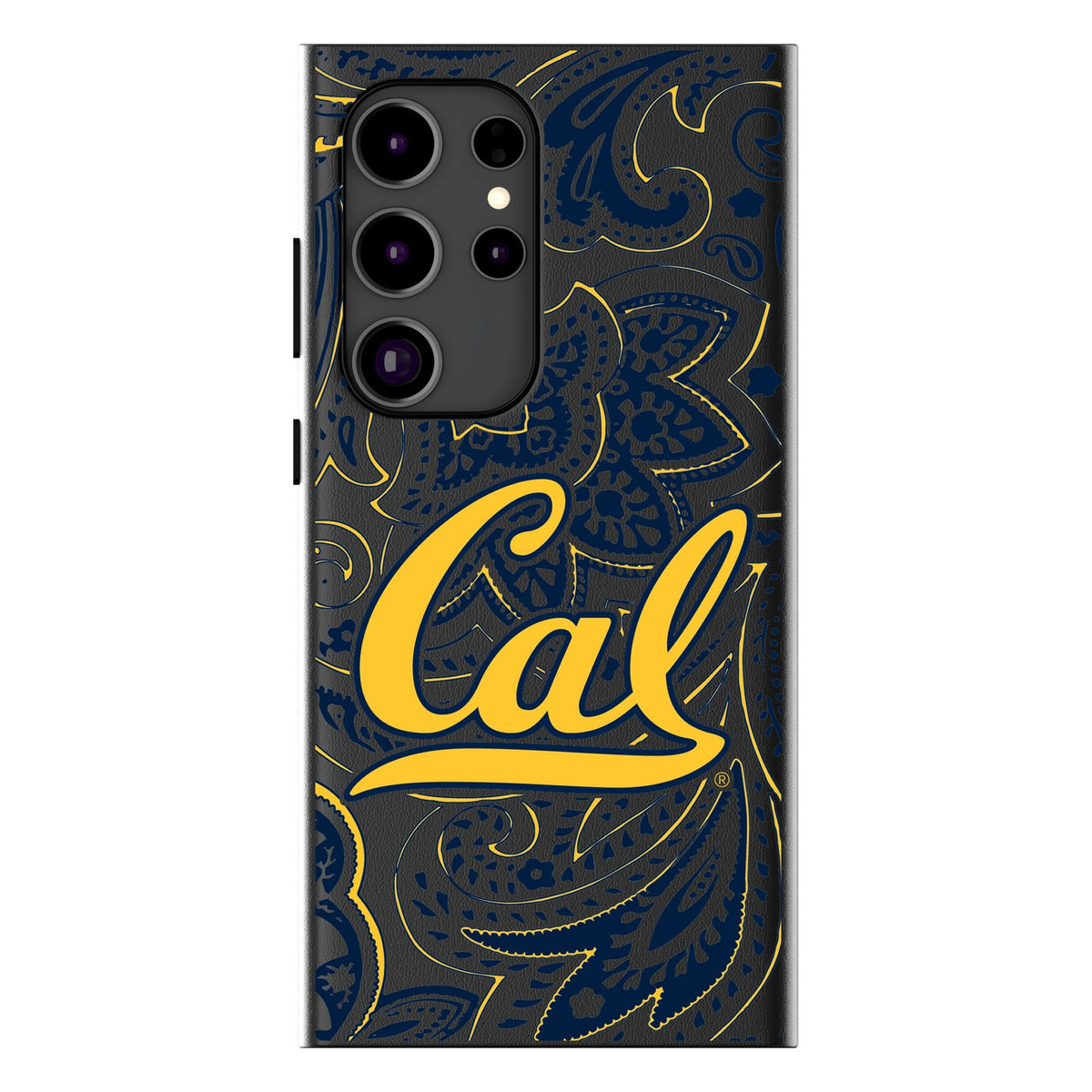 University of California Berkeley Golden Bears Paisley MagSafe Compatible Phone Case for Samsung Galaxy