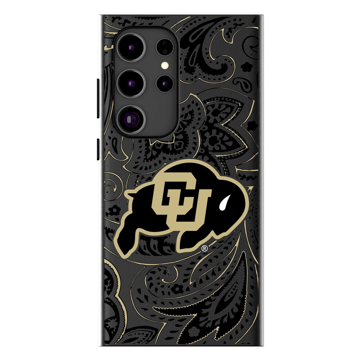 University of Colorado Buffaloes Paisley MagSafe Compatible Phone Case for Samsung Galaxy