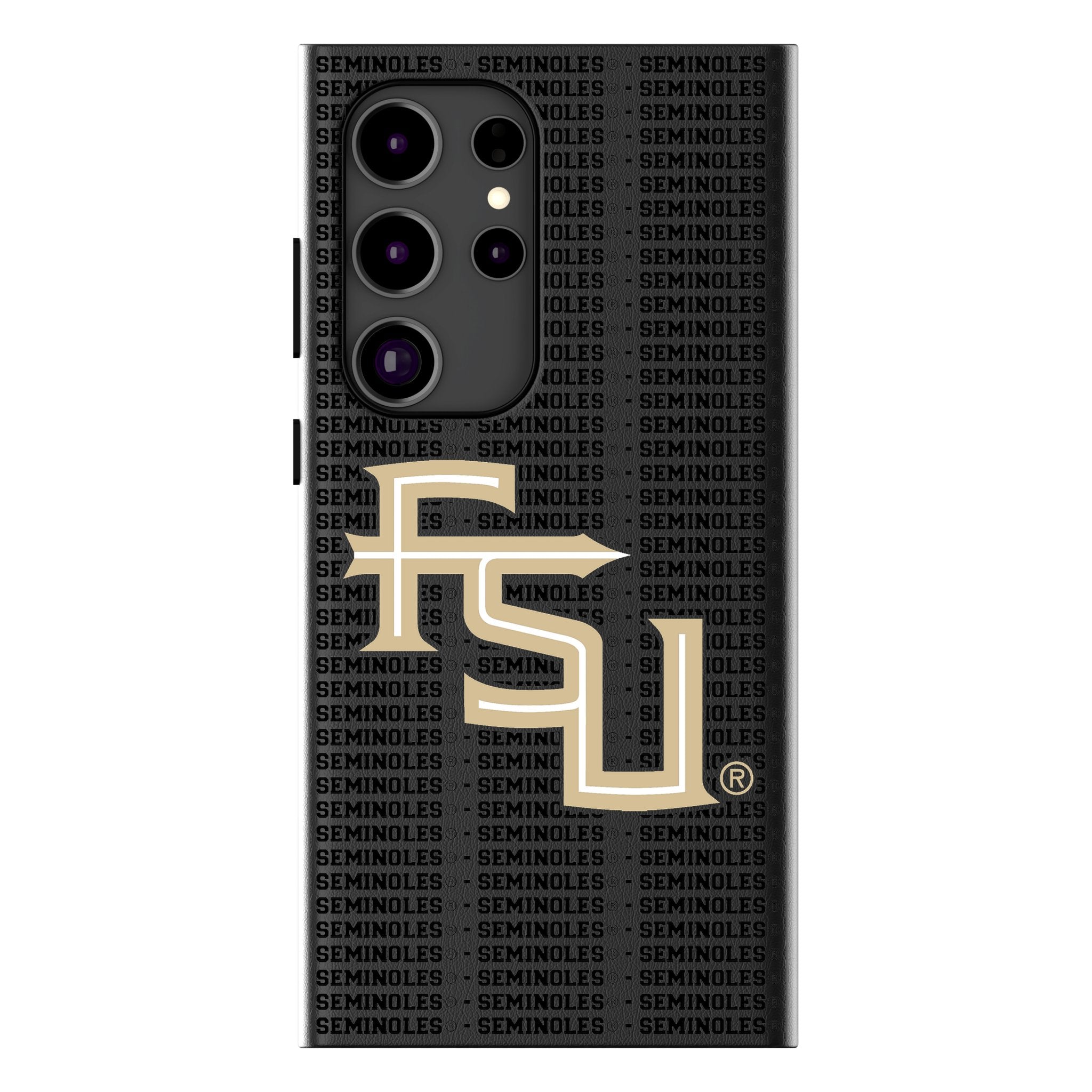 Florida State University Seminoles Athletic Wordmark Text Backdrop MagSafe Compatible Phone Case for Samsung Galaxy 1