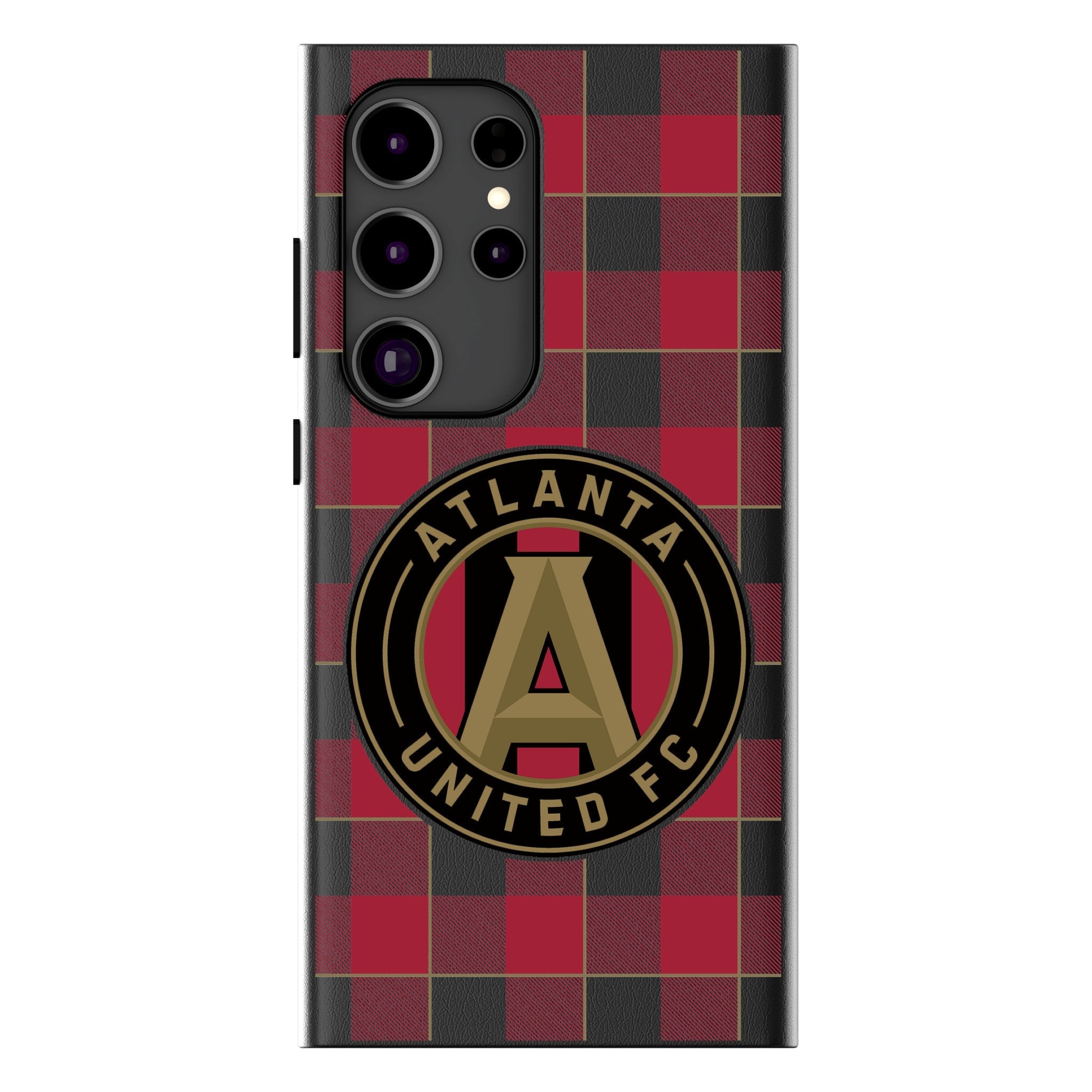 Atlanta United FC Plaid MagSafe Compatible Phone Case for Samsung Galaxy