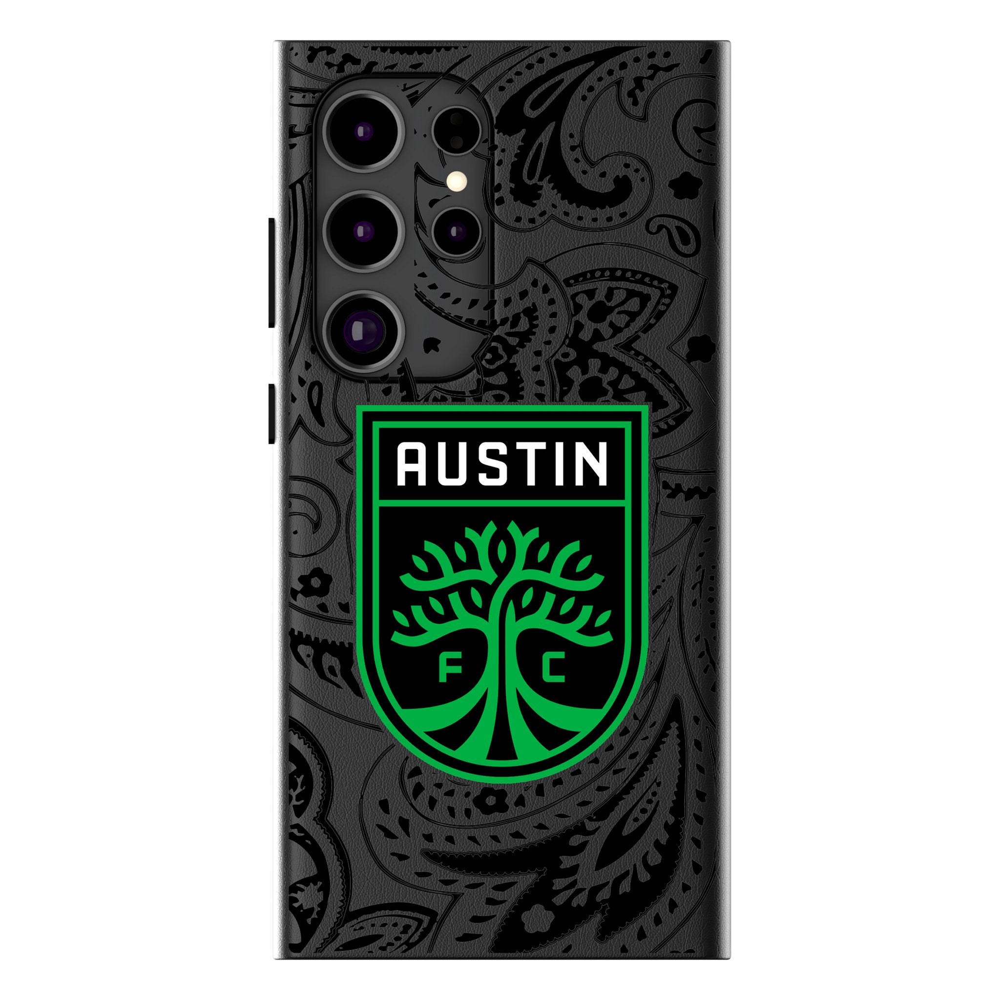 Austin FC Paisley MagSafe Compatible Phone Case for Samsung Galaxy