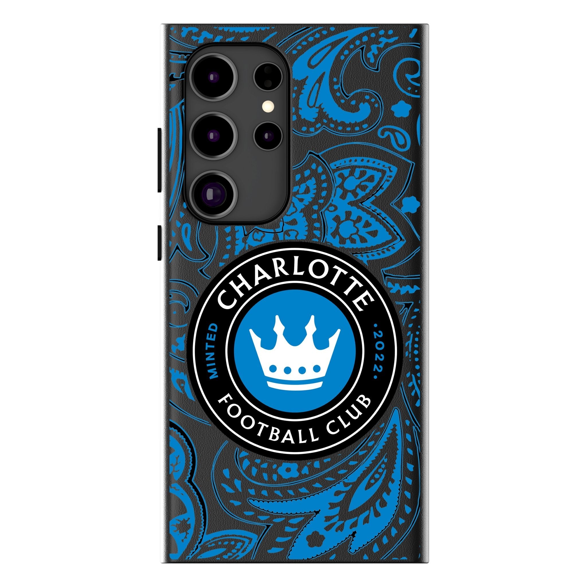 Charlotte FC Paisley MagSafe Compatible Phone Case for Samsung Galaxy 1