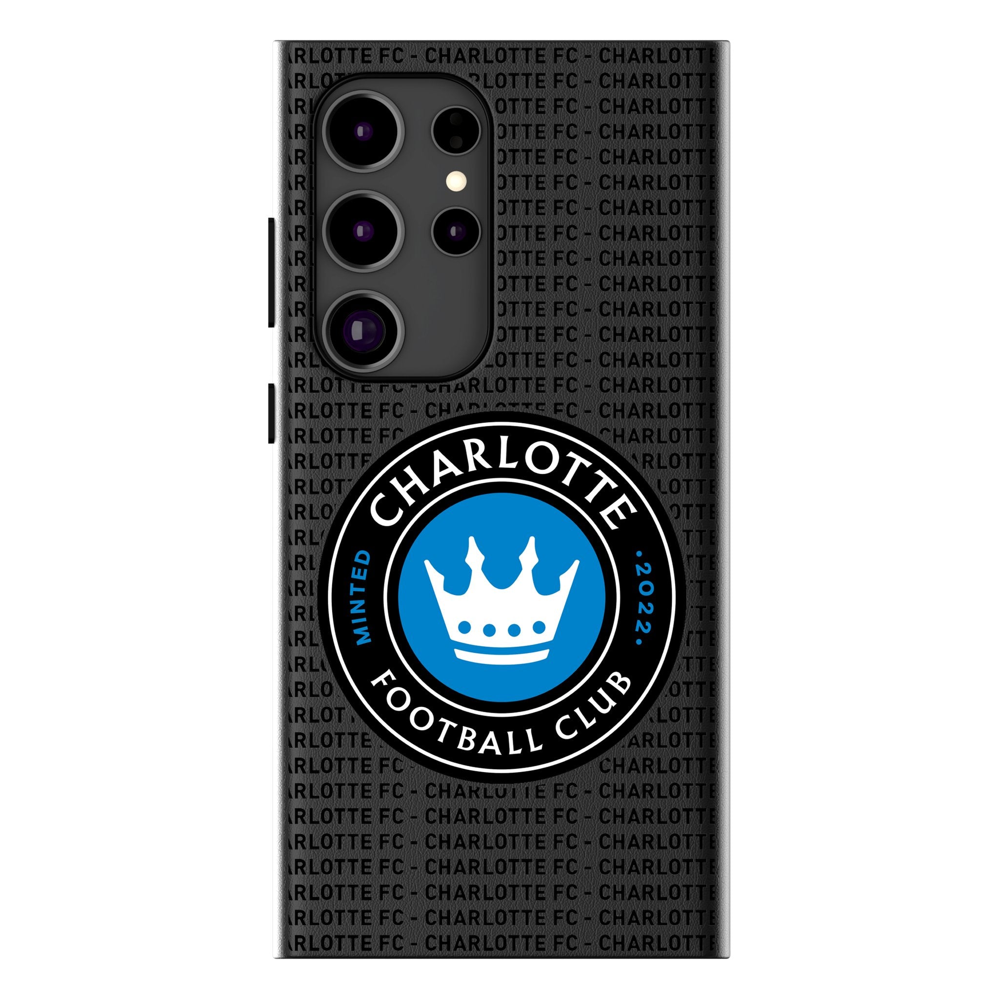 Charlotte FC Text Backdrop MagSafe Compatible Phone Case for Samsung Galaxy 1