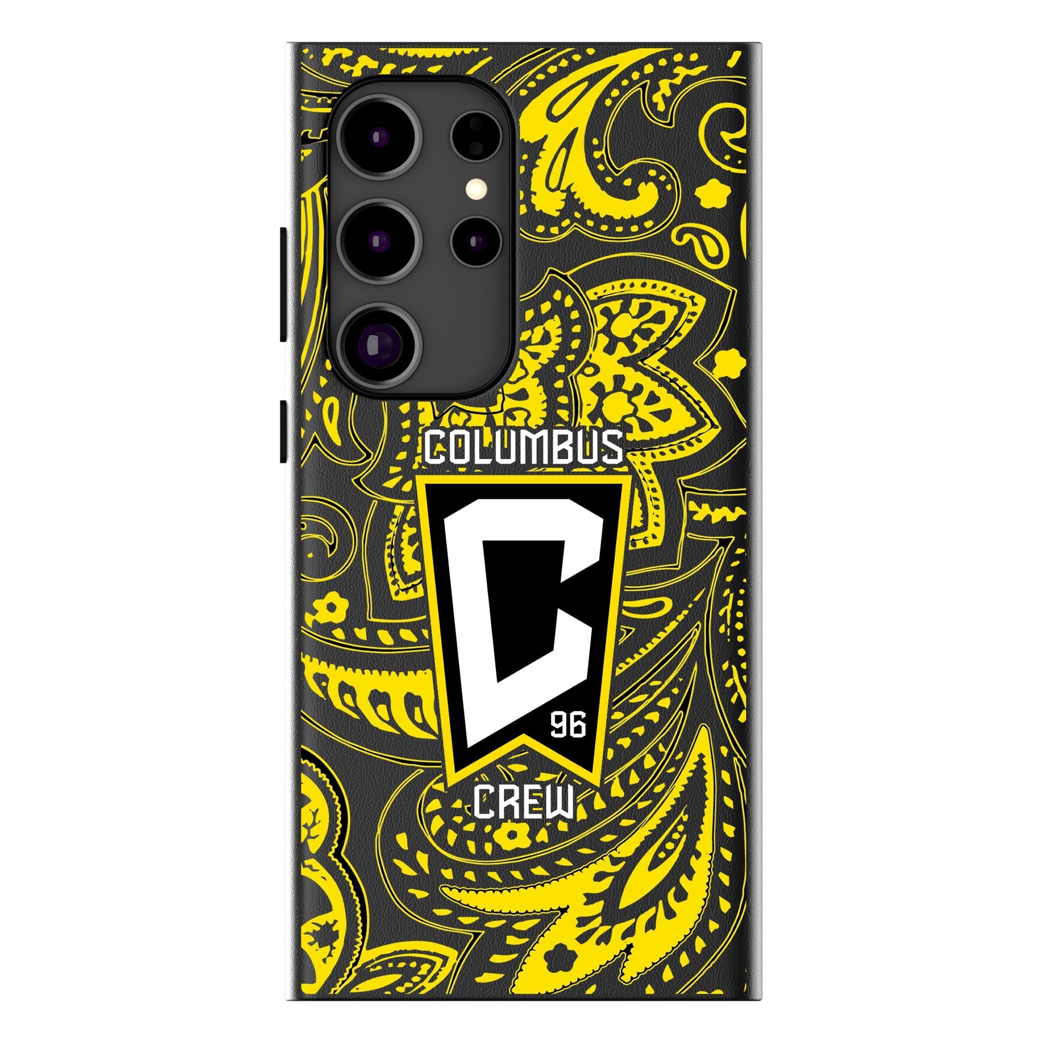 Columbus Crew Paisley MagSafe Compatible Phone Case for Samsung Galaxy