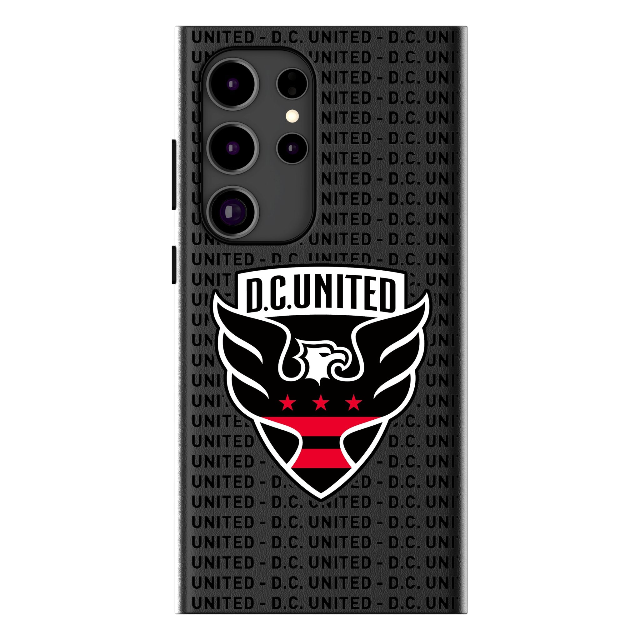 DC United Text Backdrop MagSafe Compatible Phone Case for Samsung Galaxy