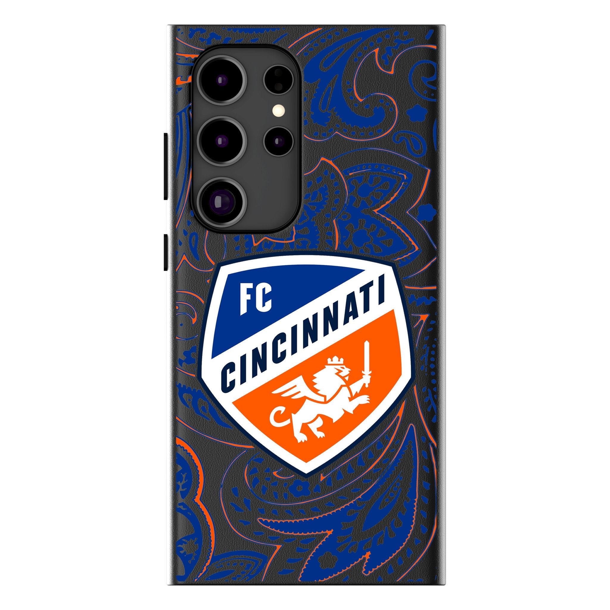 FC Cincinnati Paisley MagSafe Compatible Phone Case for Samsung Galaxy