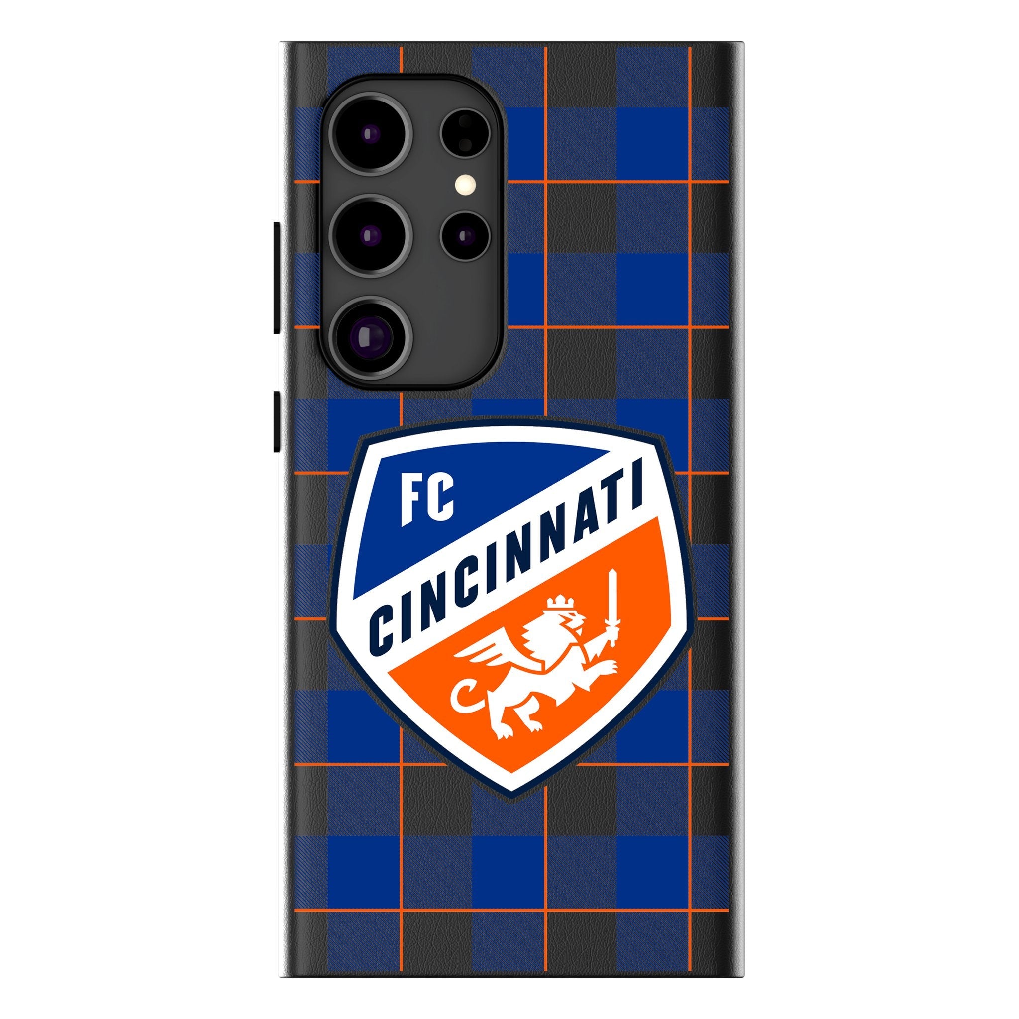 FC Cincinnati Plaid MagSafe Compatible Phone Case for Samsung Galaxy
