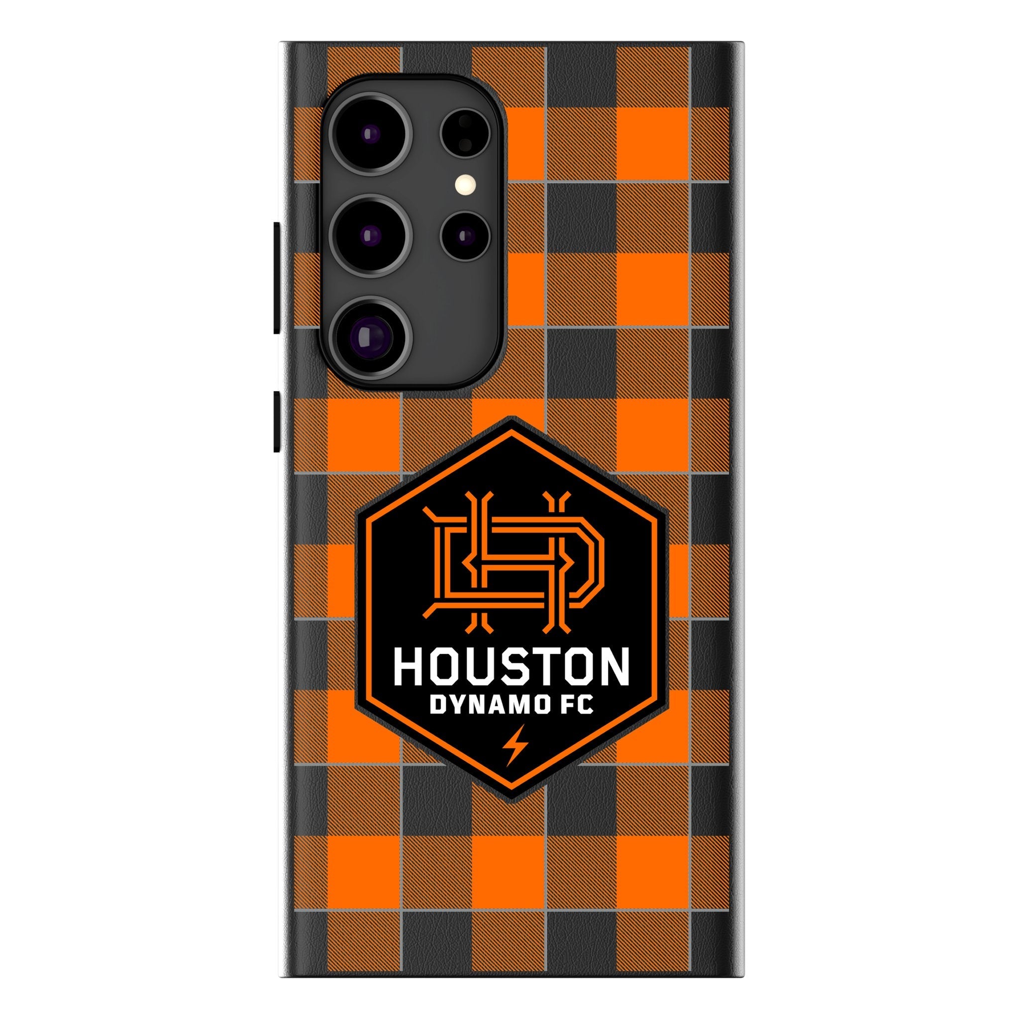 Houston Dynamo Plaid MagSafe Compatible Phone Case for Samsung Galaxy
