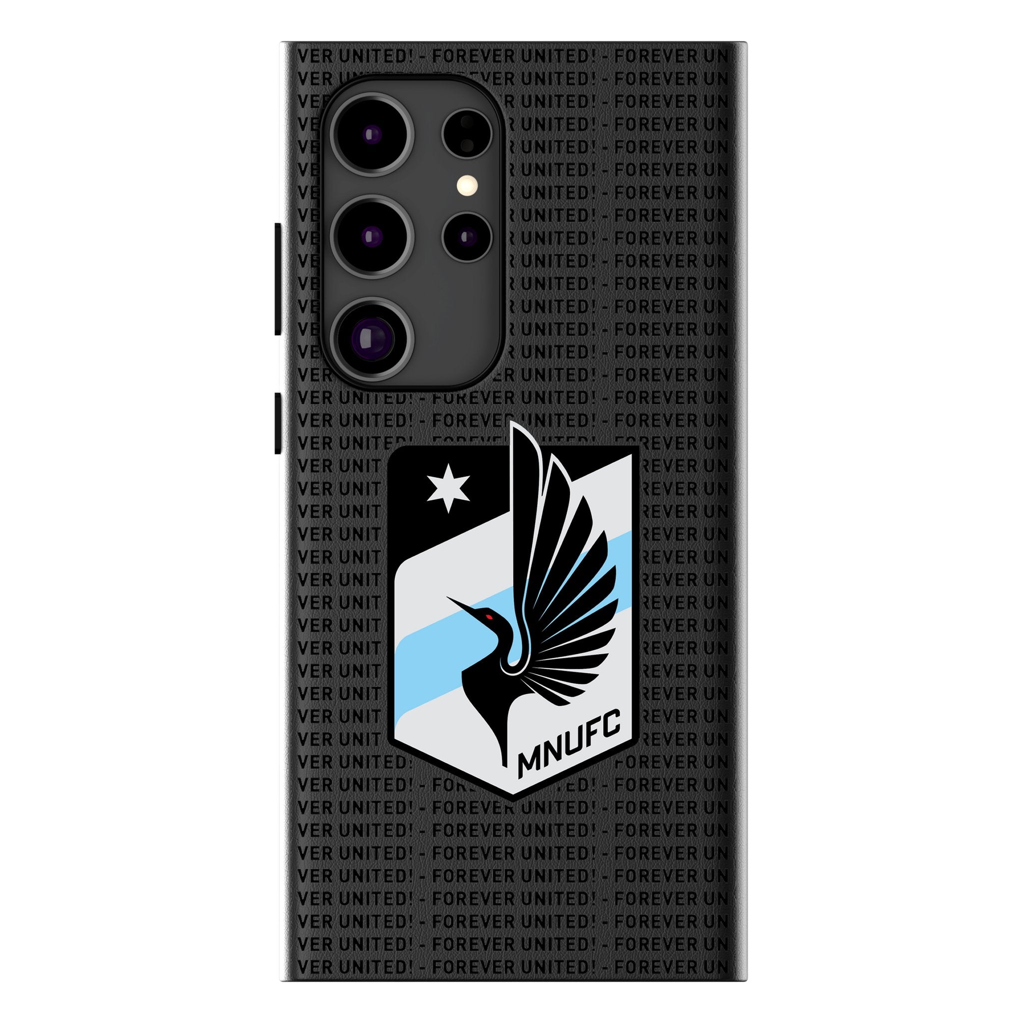 Minnesota United FC Text Backdrop MagSafe Compatible Phone Case for Samsung Galaxy