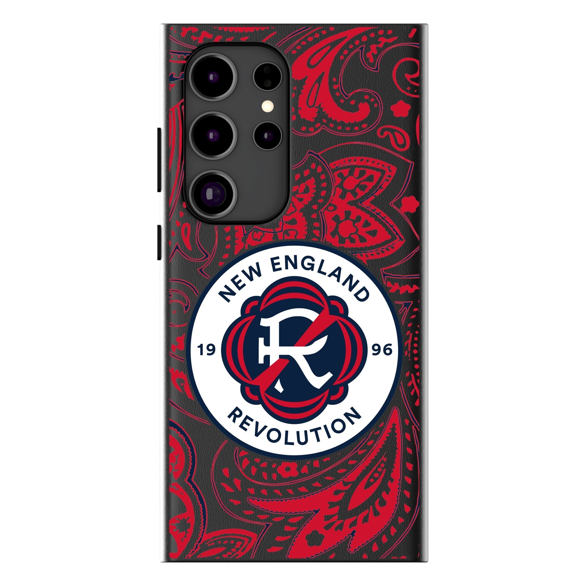 New England Revolution Paisley MagSafe Compatible Phone Case for Samsung Galaxy