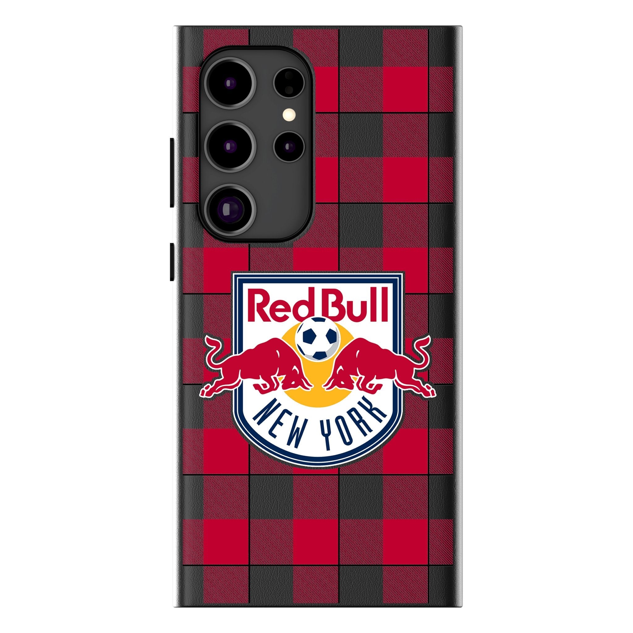 New York Red Bulls Plaid MagSafe Compatible Phone Case for Samsung Galaxy