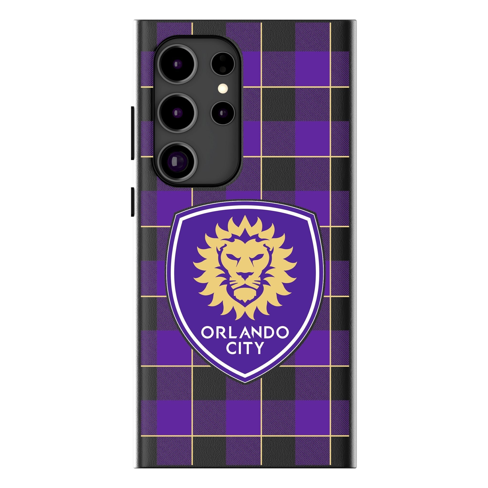 Orlando City Soccer Club Plaid MagSafe Compatible Phone Case for Samsung Galaxy
