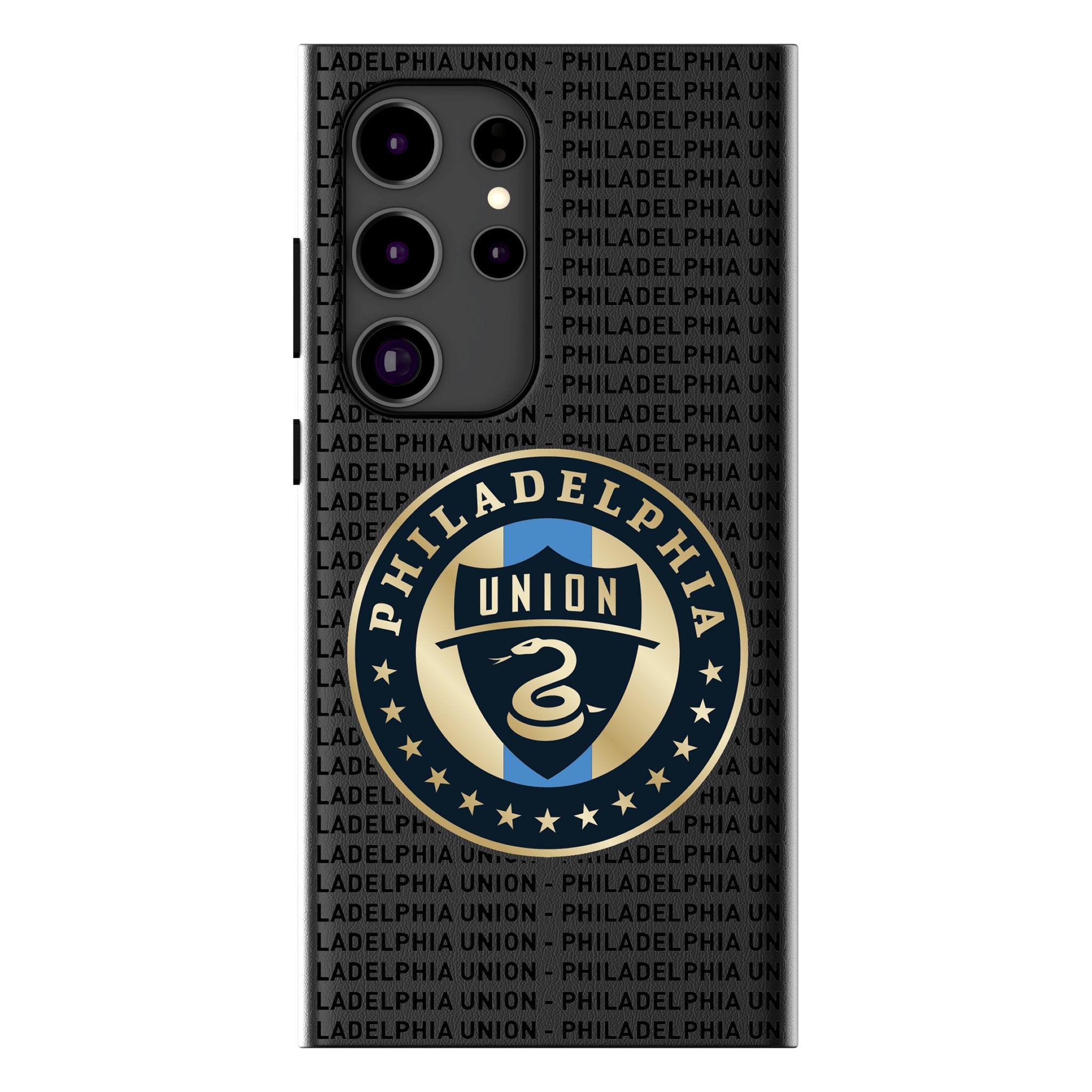 Philadelphia Union Text Backdrop MagSafe Compatible Phone Case for Samsung Galaxy