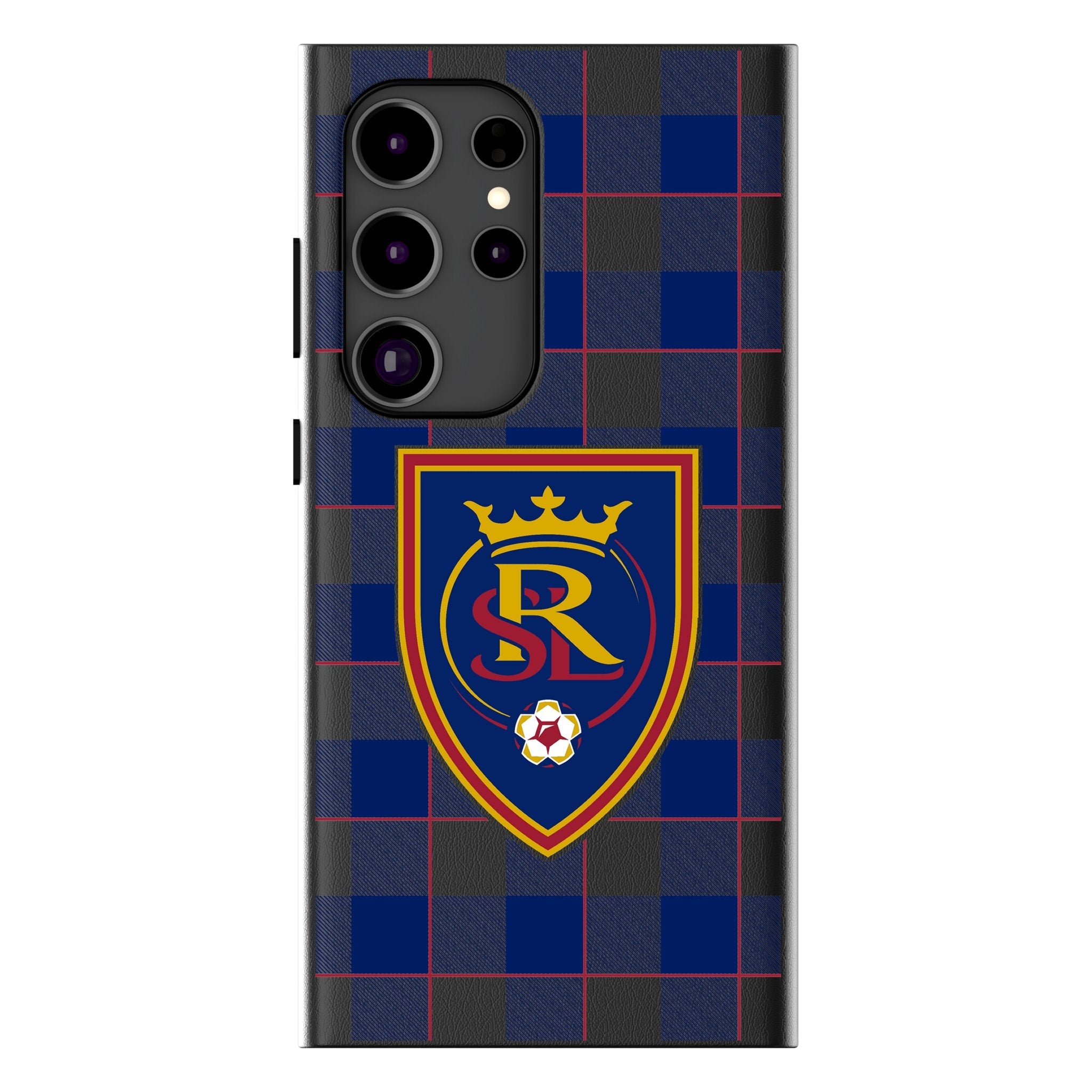 Real Salt Lake Plaid MagSafe Compatible Phone Case for Samsung Galaxy