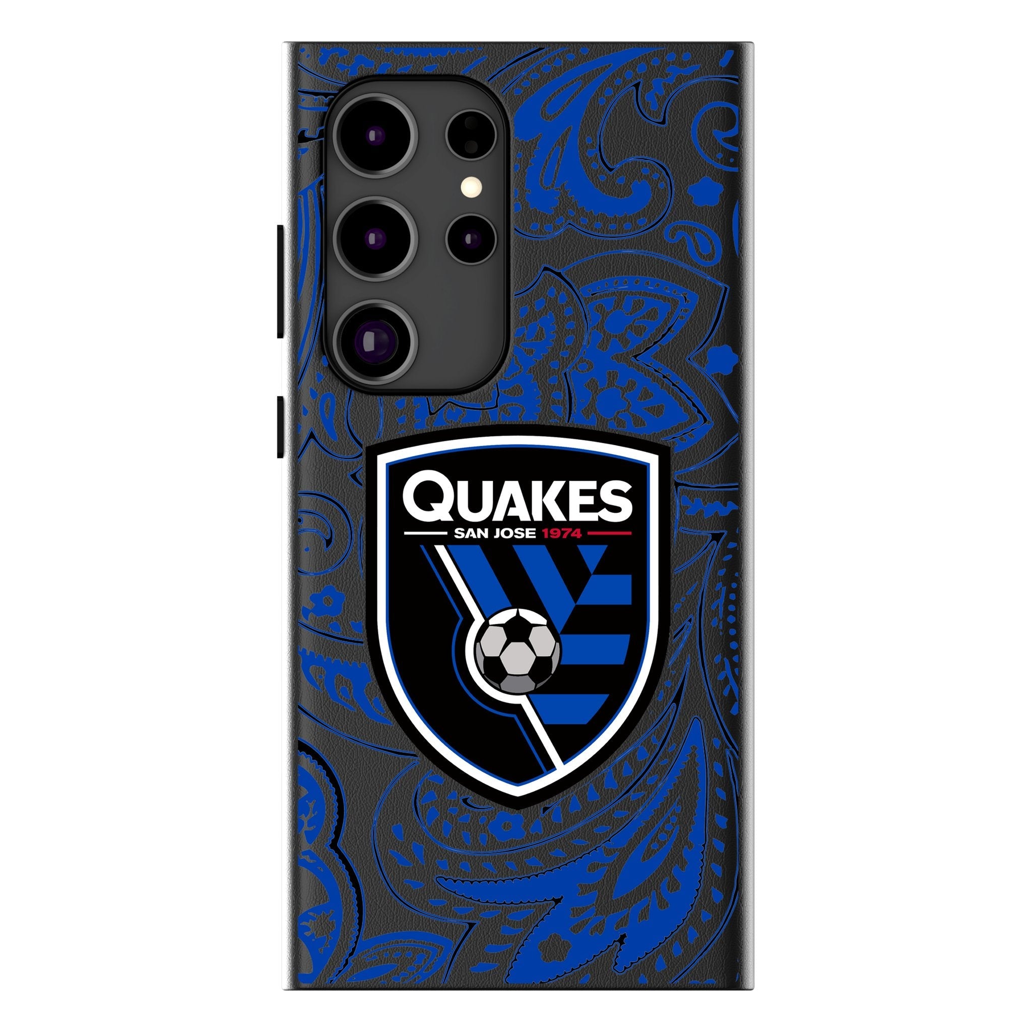 San Jose Earthquakes Paisley MagSafe Compatible Phone Case for Samsung Galaxy