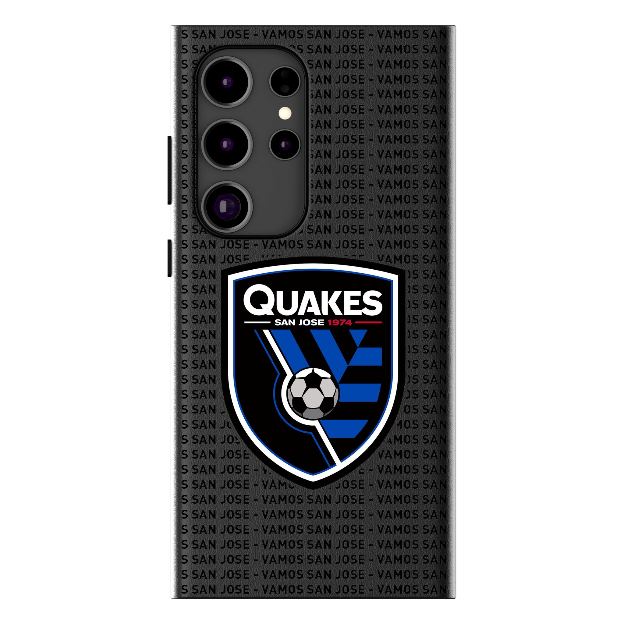 San Jose Earthquakes Text Backdrop MagSafe Compatible Phone Case for Samsung Galaxy