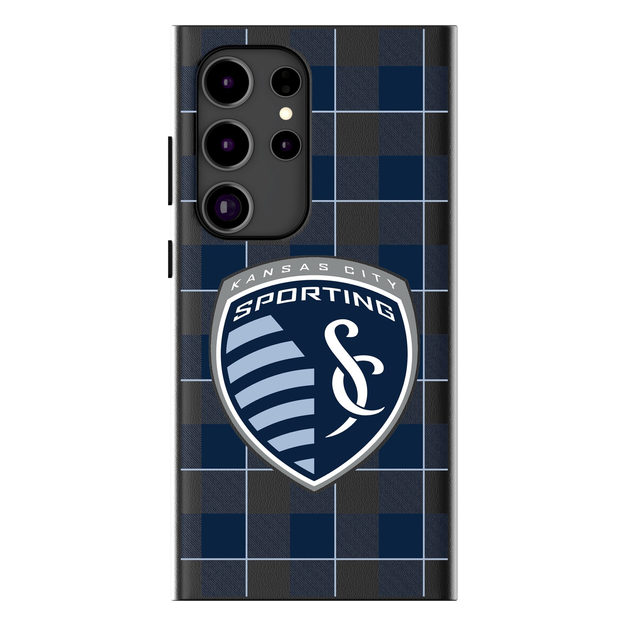 Sporting Kansas City Plaid MagSafe Compatible Phone Case for Samsung Galaxy