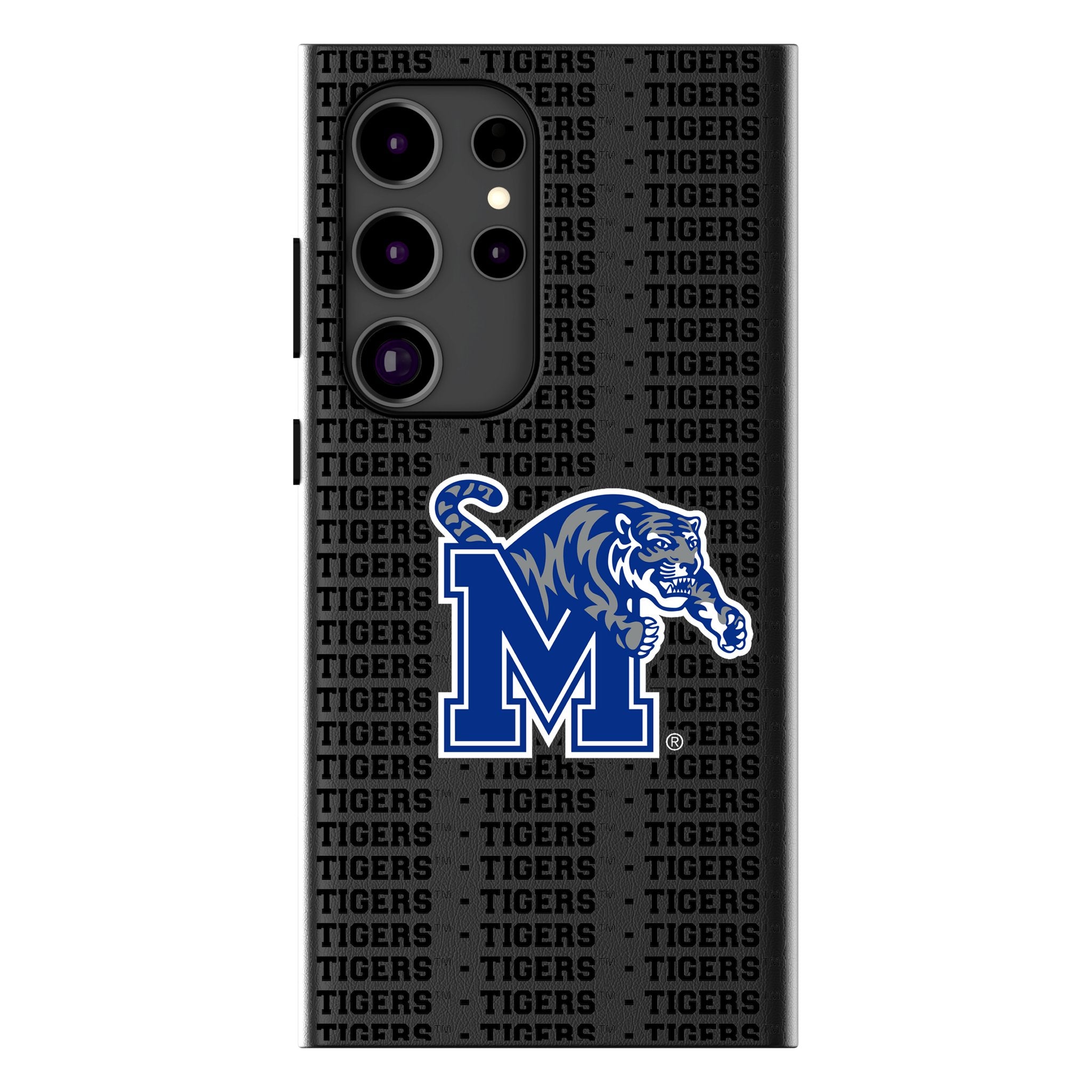 University of Memphis Tigers Text Backdrop MagSafe Compatible Phone Case for Samsung Galaxy
