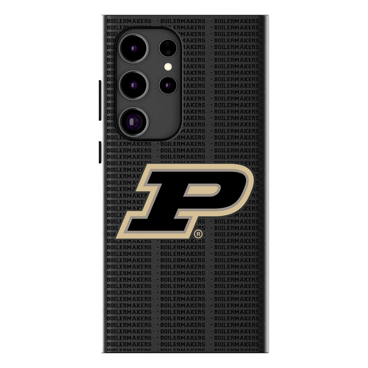 Purdue University Boilermakers Text Backdrop MagSafe Compatible Phone Case for Samsung Galaxy
