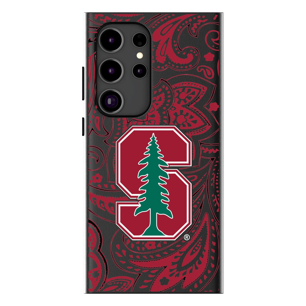 Stanford University Cardinal Paisley MagSafe Compatible Phone Case for Samsung Galaxy