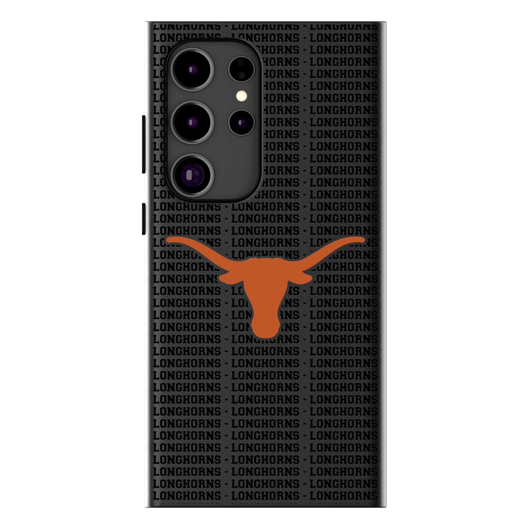 University of Texas Longhorns Text Backdrop MagSafe Compatible Phone Case for Samsung Galaxy