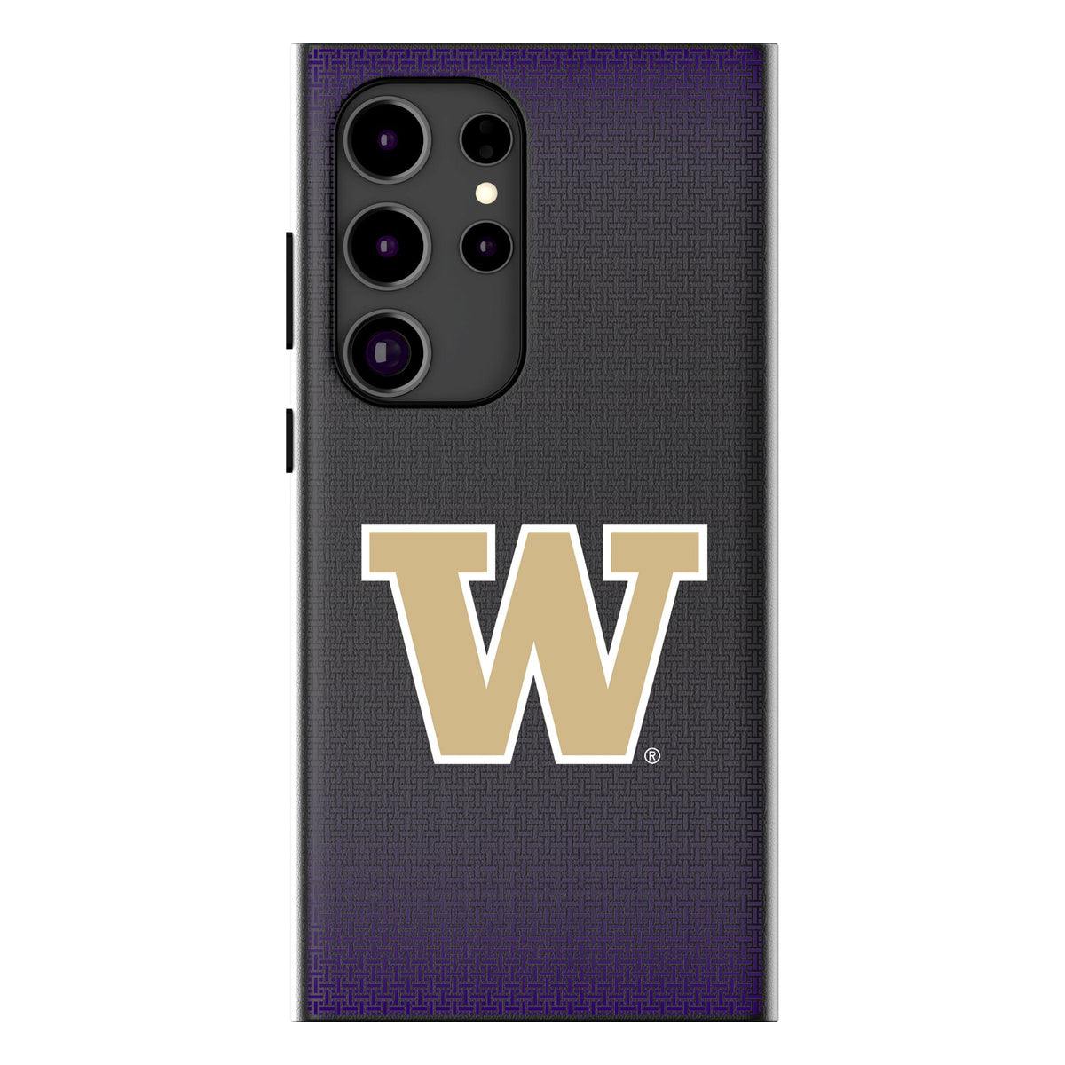 University of Washington Huskies Linen MagSafe Compatible Phone Case for Samsung Galaxy 1