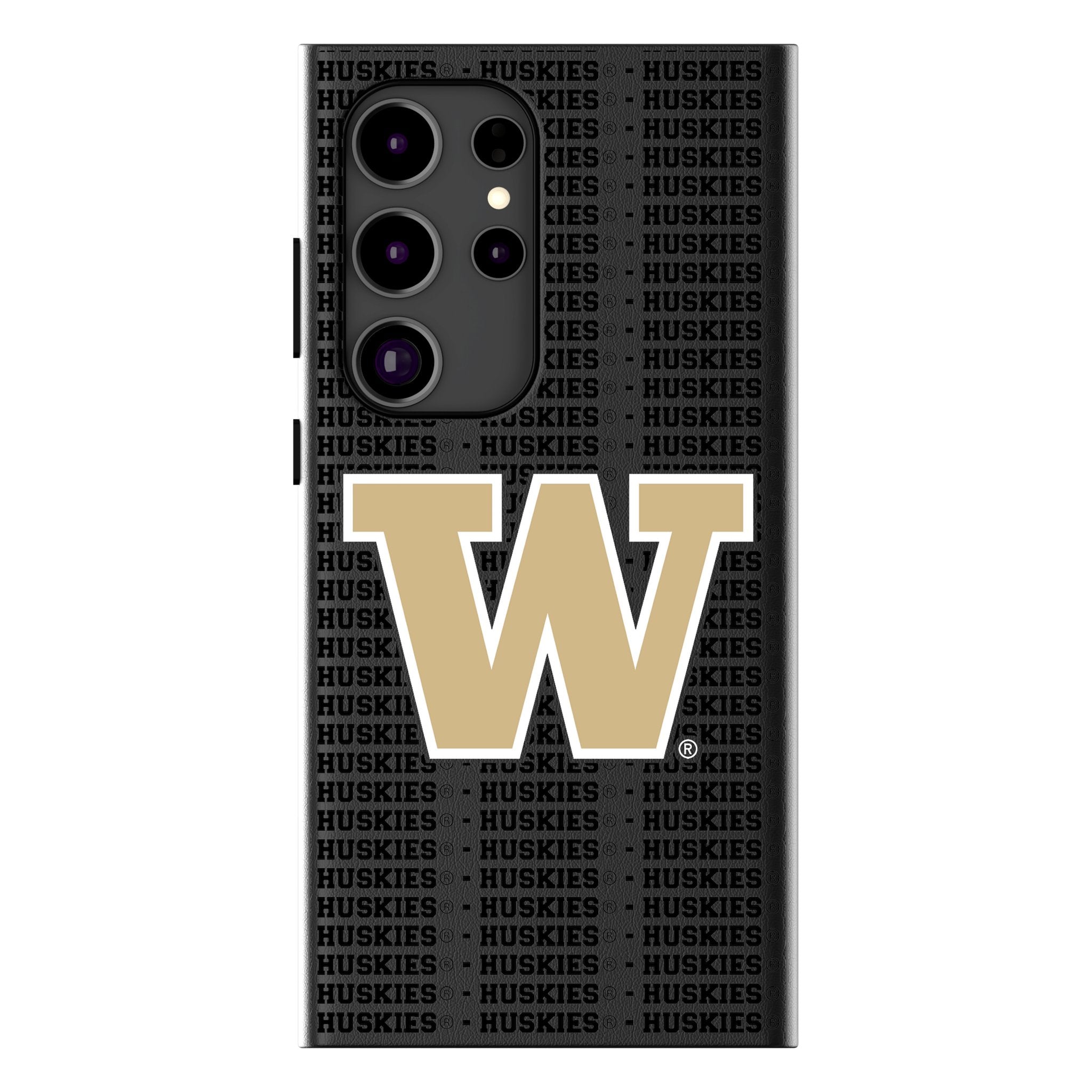 University of Washington Huskies Text Backdrop MagSafe Compatible Phone Case for Samsung Galaxy