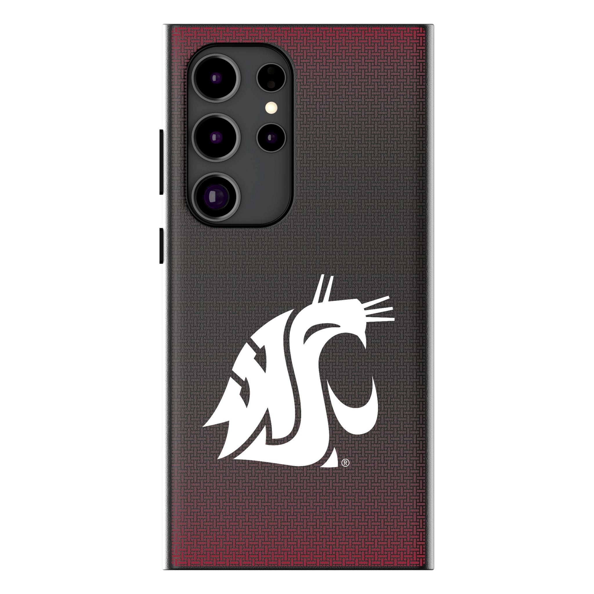 Washington State University Cougars Linen MagSafe Compatible Phone Case for Samsung Galaxy