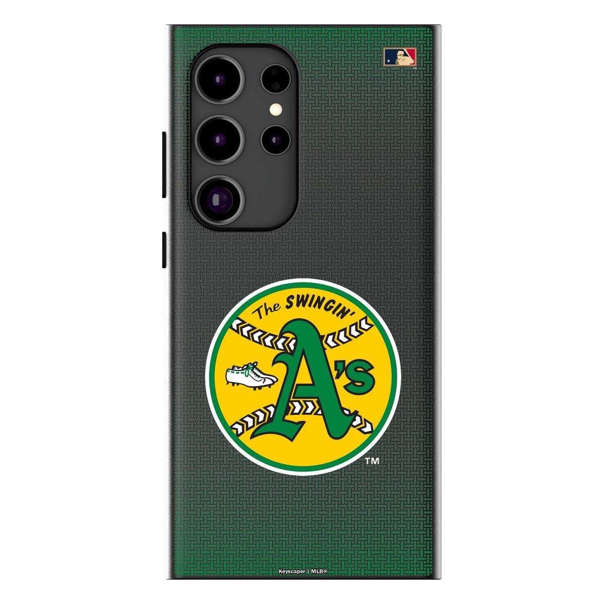 Oakland As 1971-1981 - Cooperstown Collection Linen MagSafe Compatible Phone Case for Samsung Galaxy 1