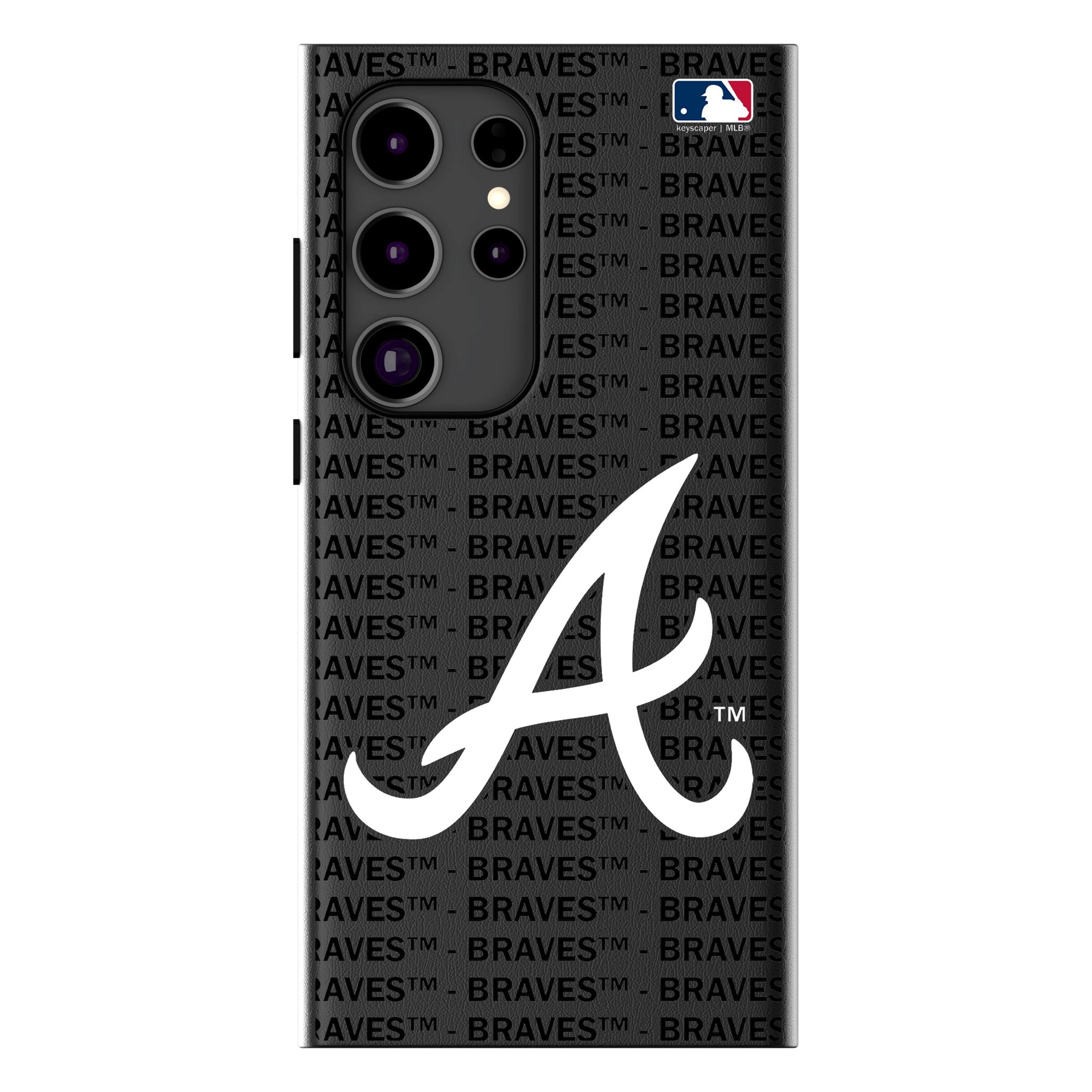 Atlanta Braves Text Backdrop MagSafe Compatible Phone Case for Samsung Galaxy